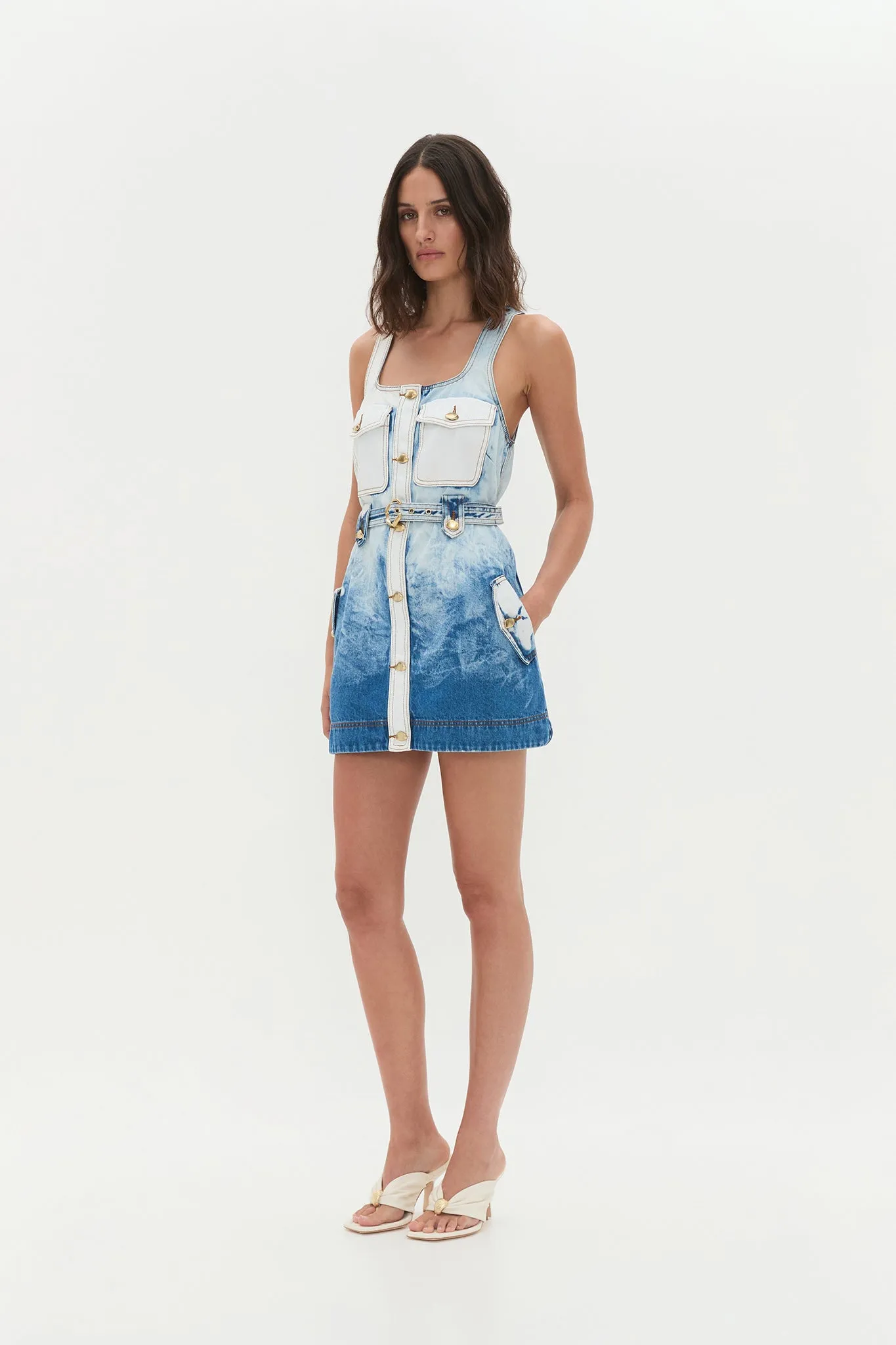 Tides Denim Mini Dress sold by Aje product image thumbnail 3