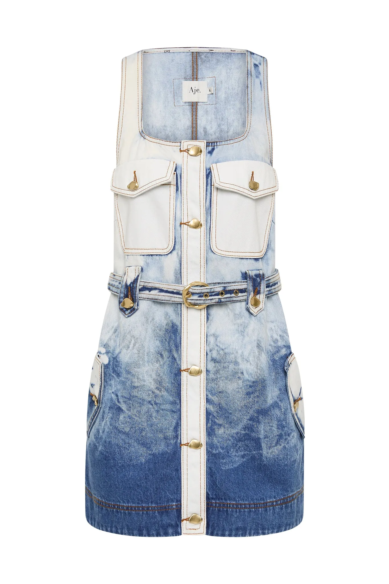 Tides Denim Mini Dress sold by Aje product image thumbnail 2
