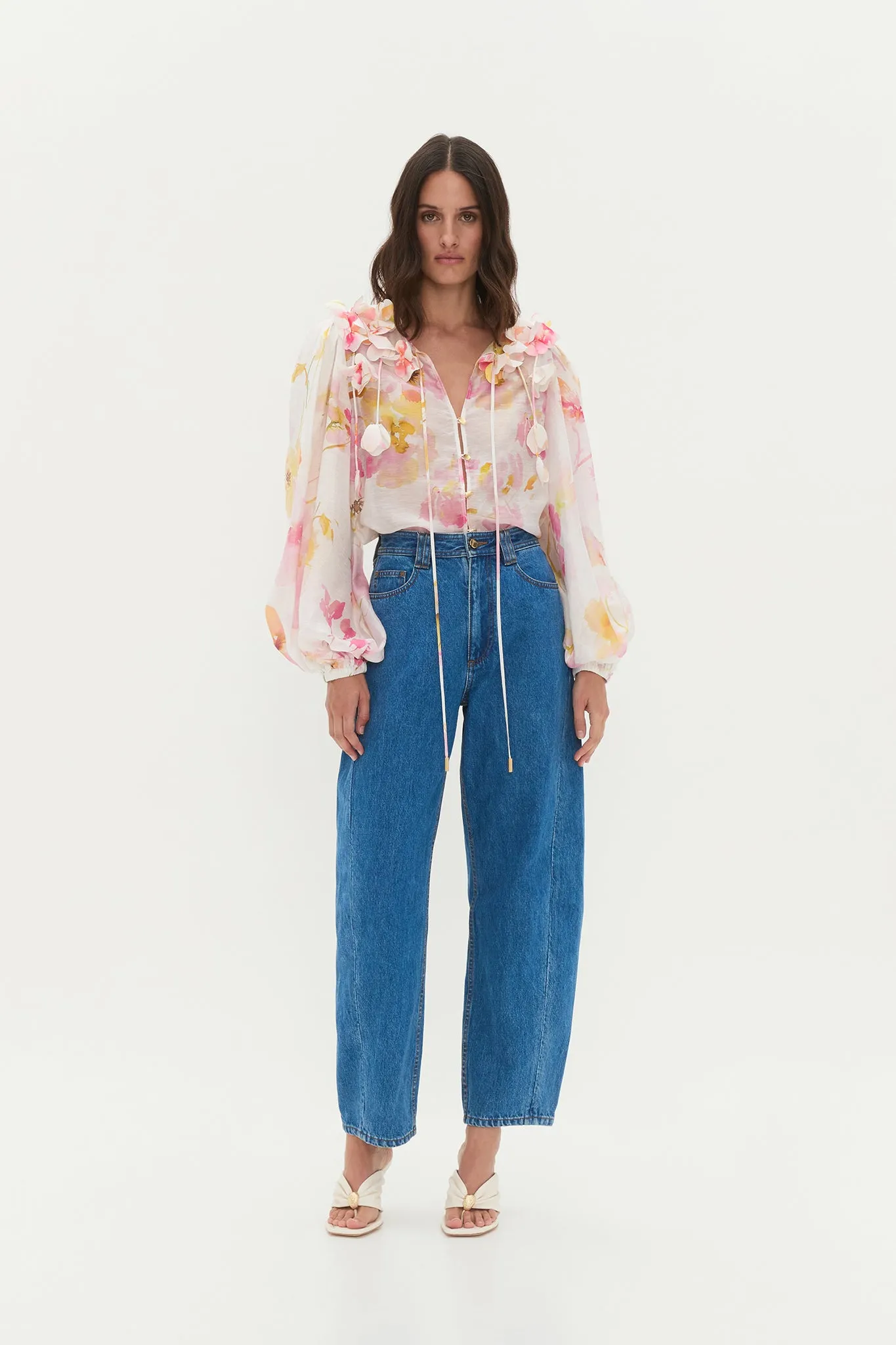 Camille Flower Blouse sold by Aje product image thumbnail 3