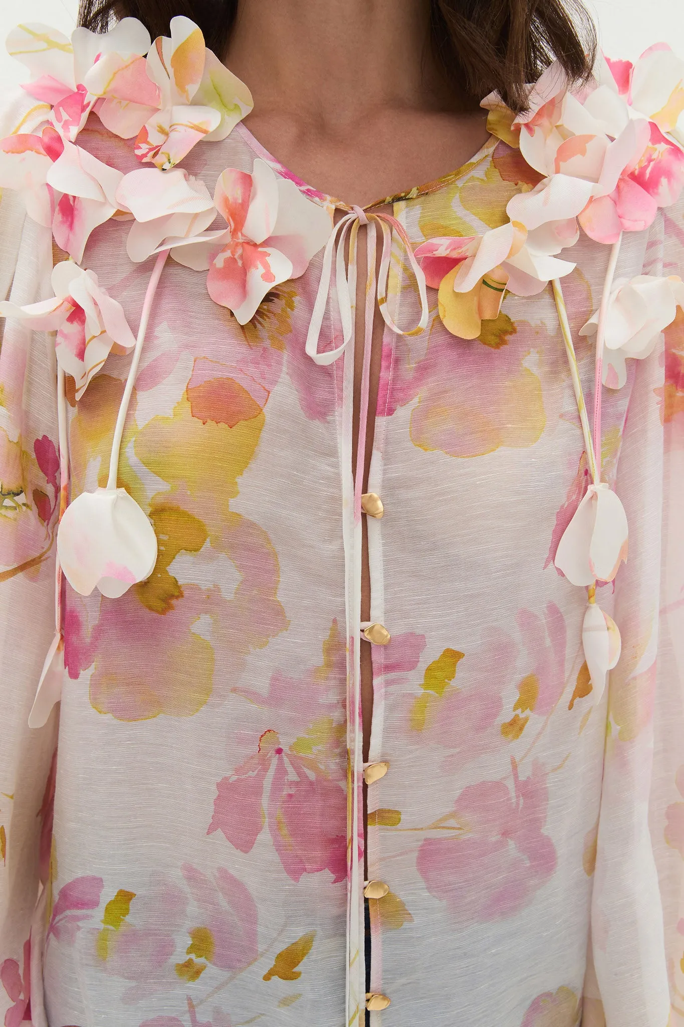 Camille Flower Blouse sold by Aje product image thumbnail 4