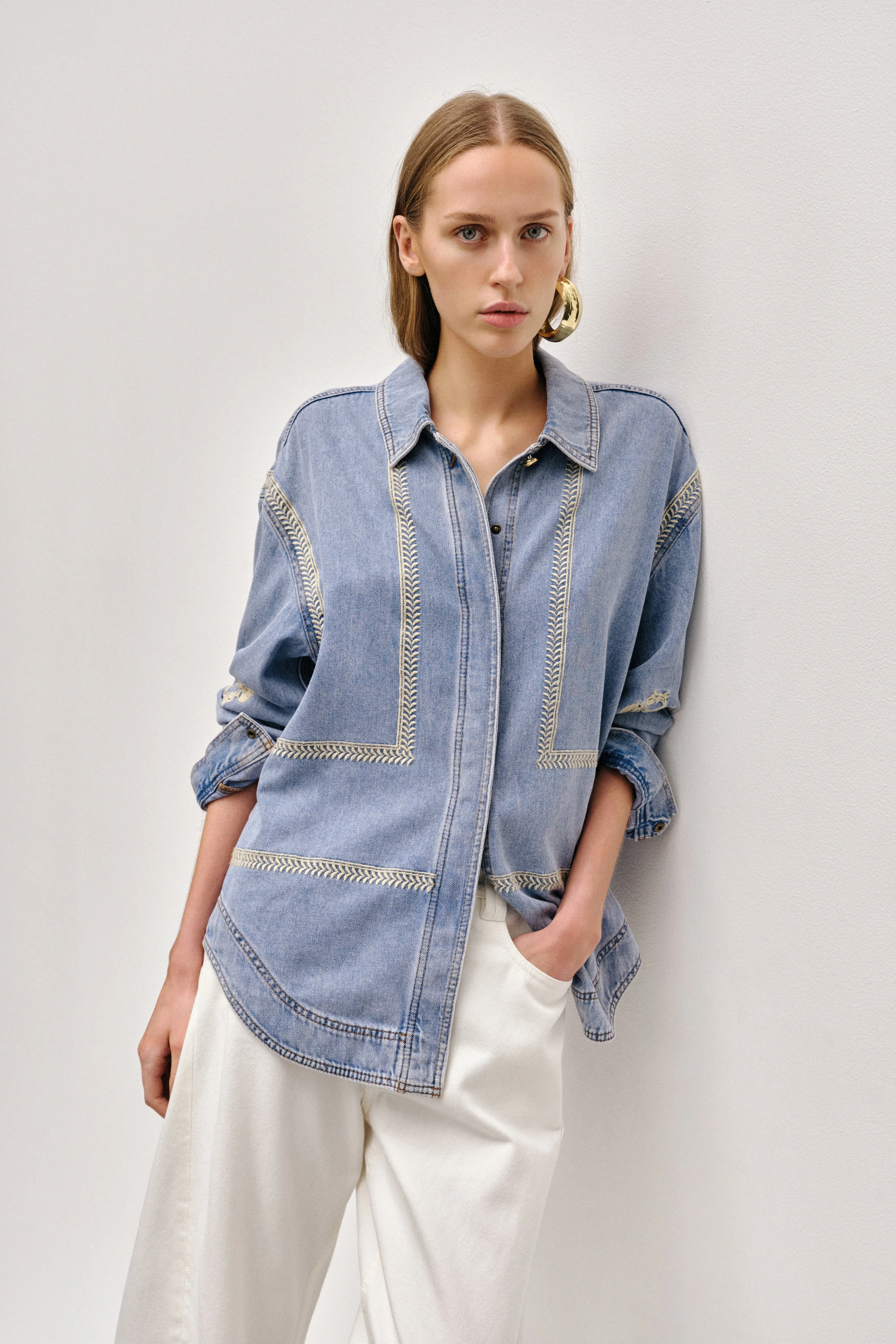 Lotus Denim Shirt sold by Aje product image thumbnail 3