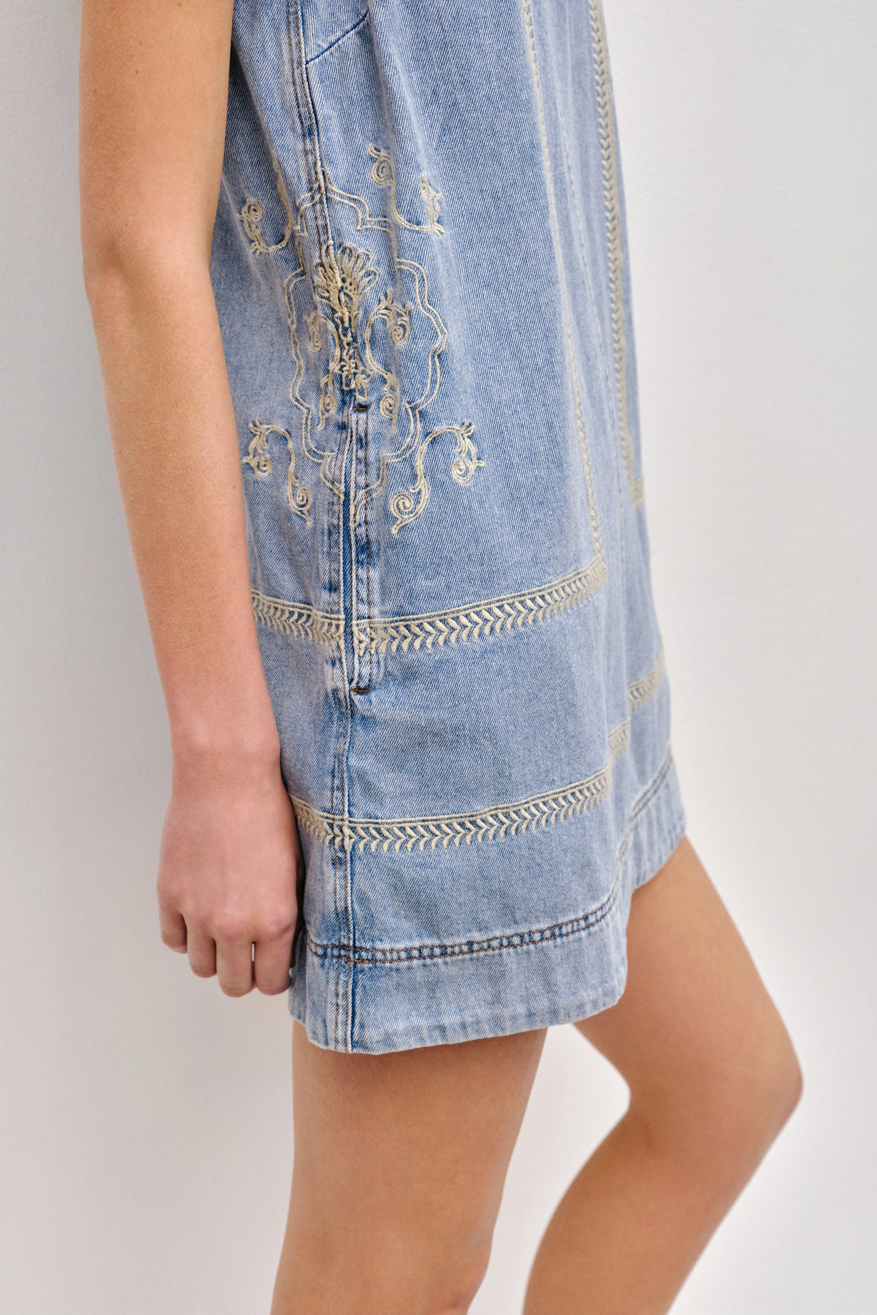 Lotus Denim Mini Dress sold by Aje product image thumbnail 5