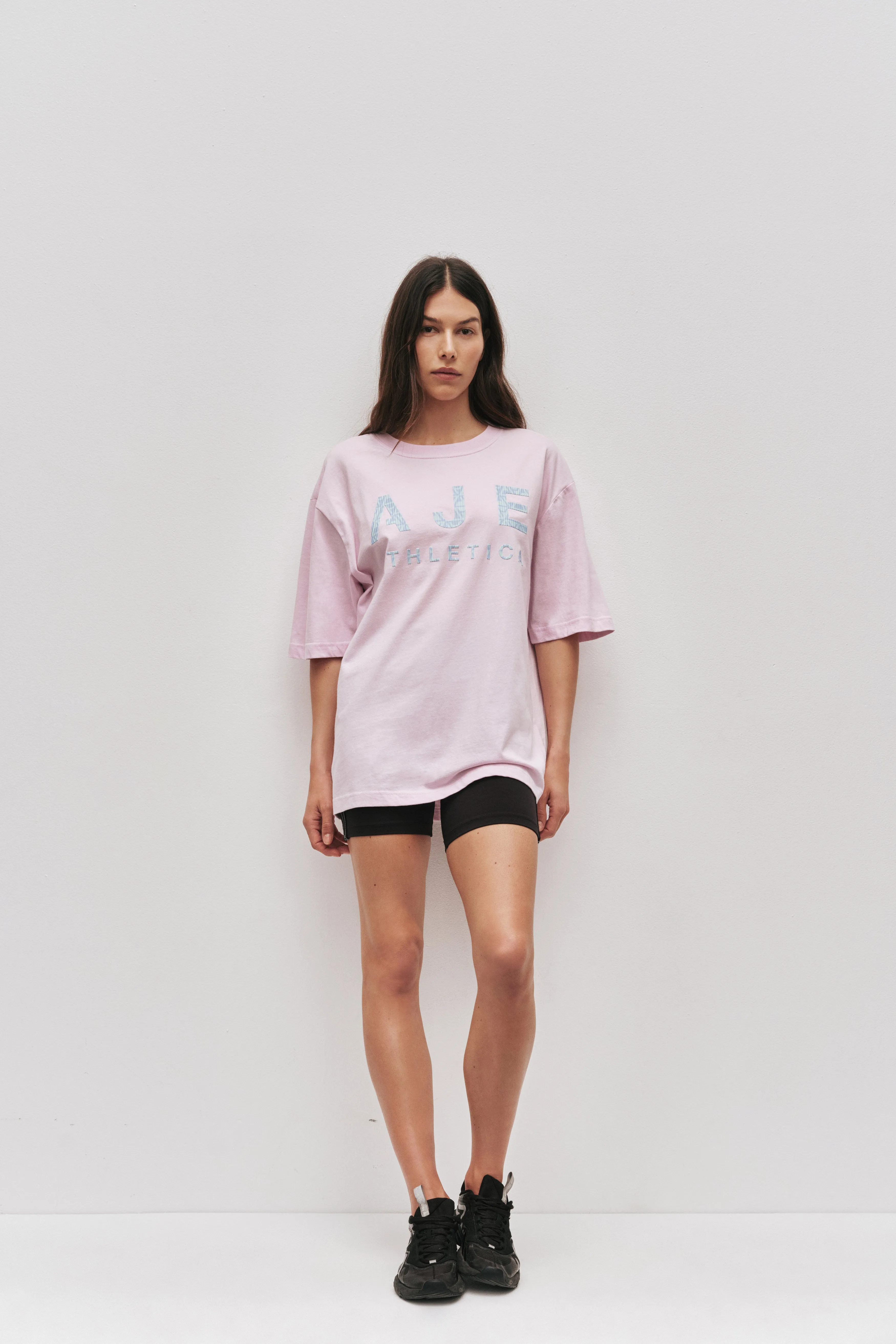 Stacked Logo Tee 102 sold by Aje