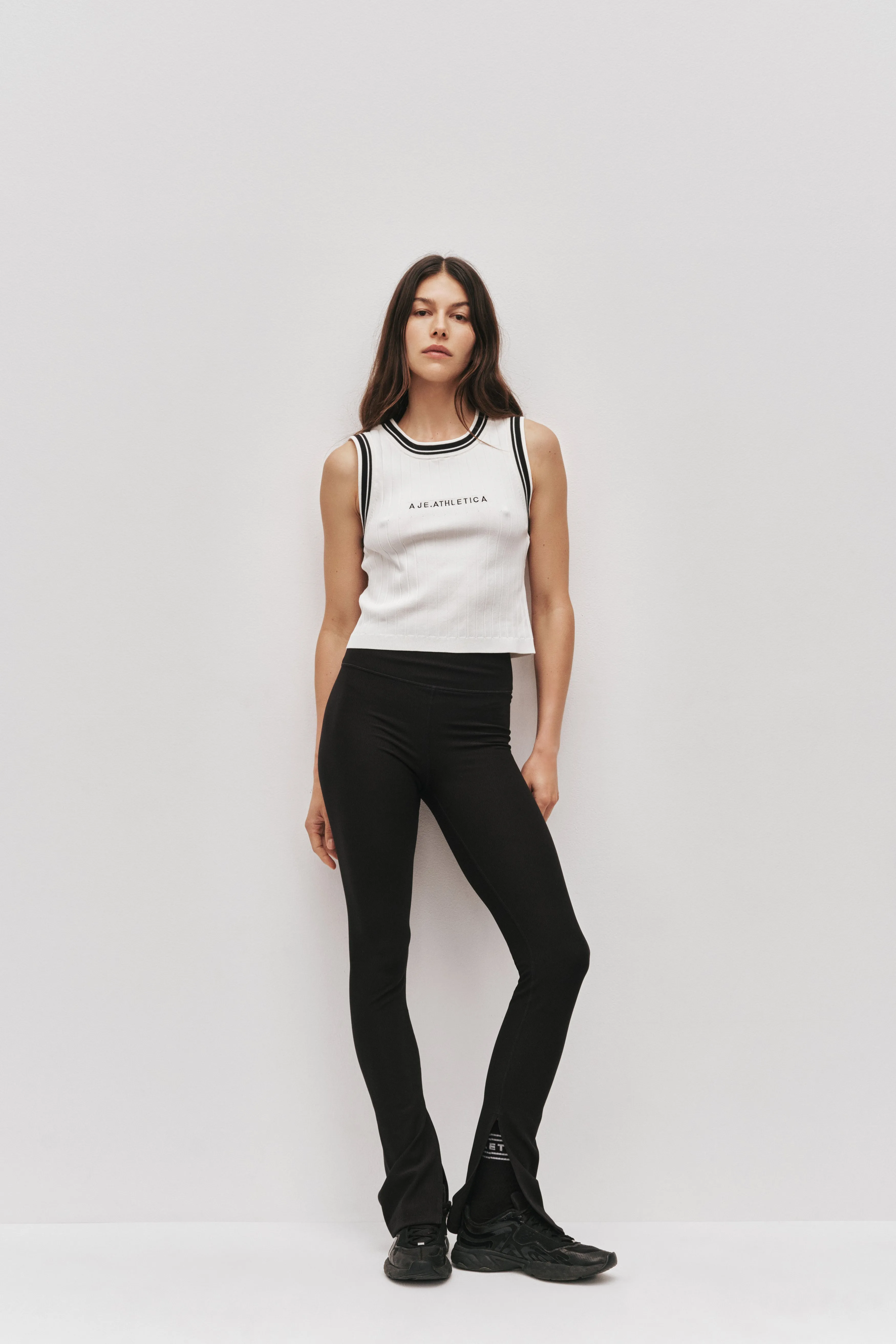 Contrast Rib Knit Tank 135 sold by Aje