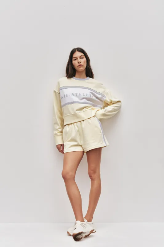 Contrast Stripe Sweat Shorts 603 sold by Aje