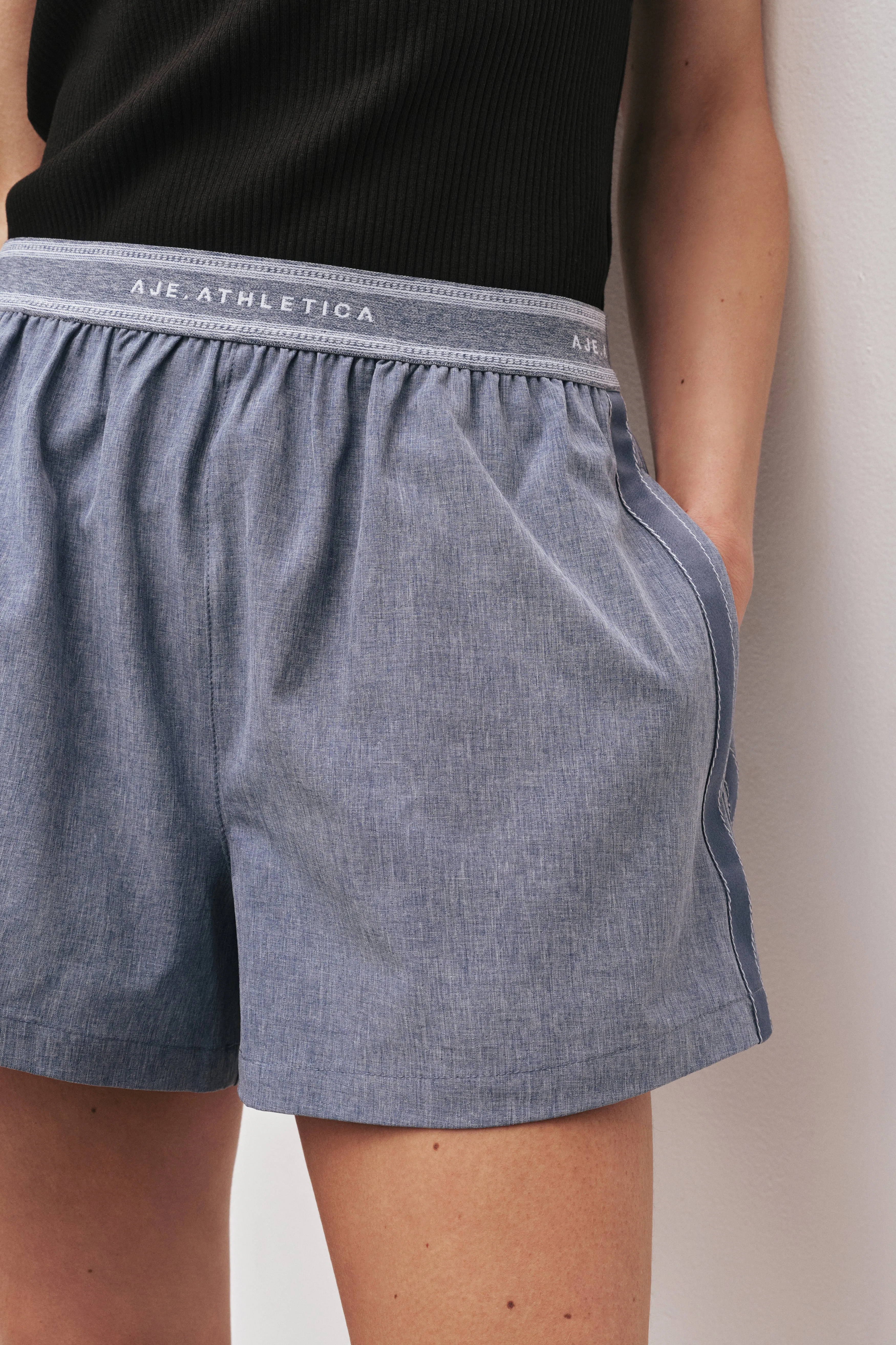 Logo Elastic Spray Short 603 sold by Aje product image thumbnail 5