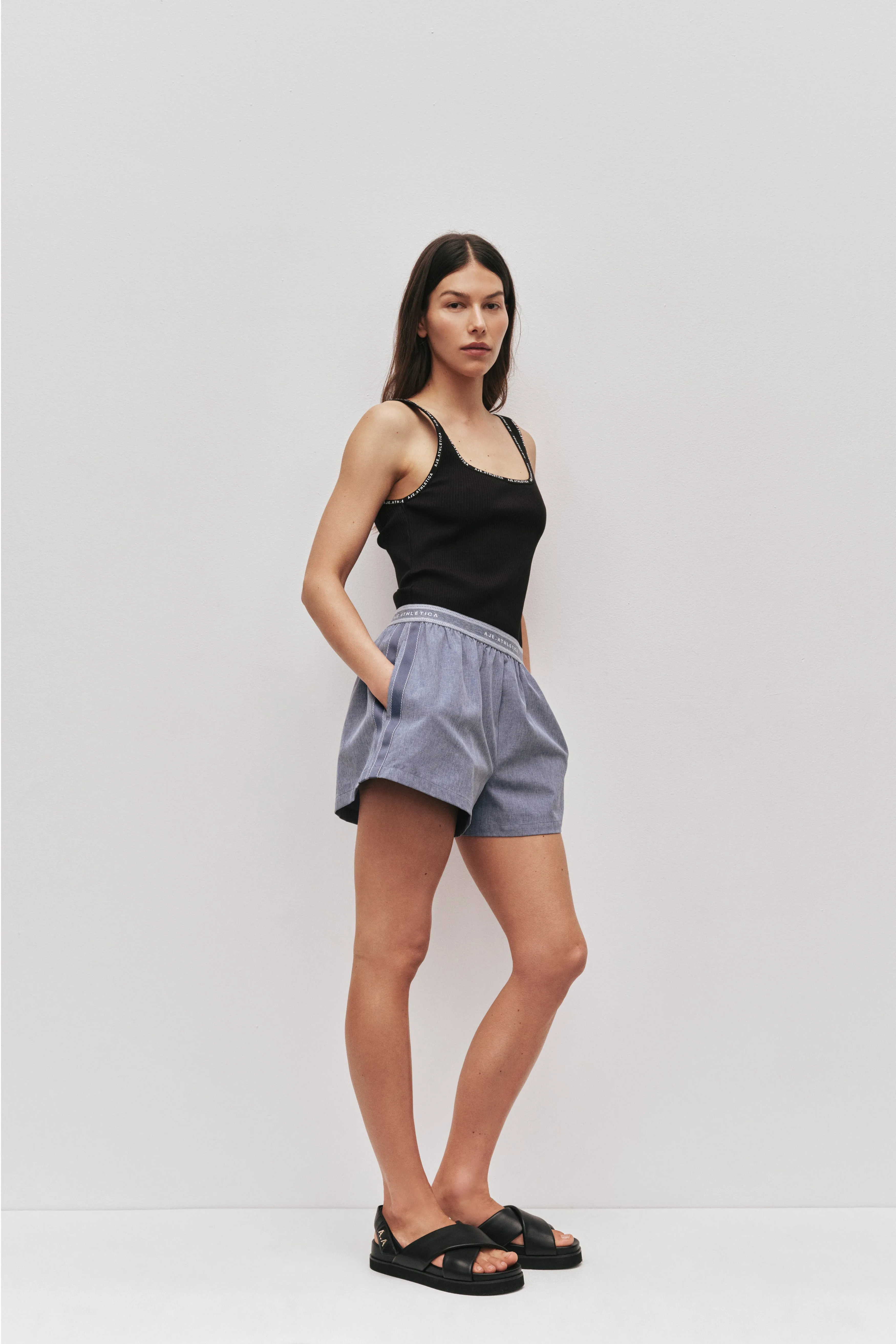 Logo Elastic Spray Short 603 sold by Aje product image thumbnail 3