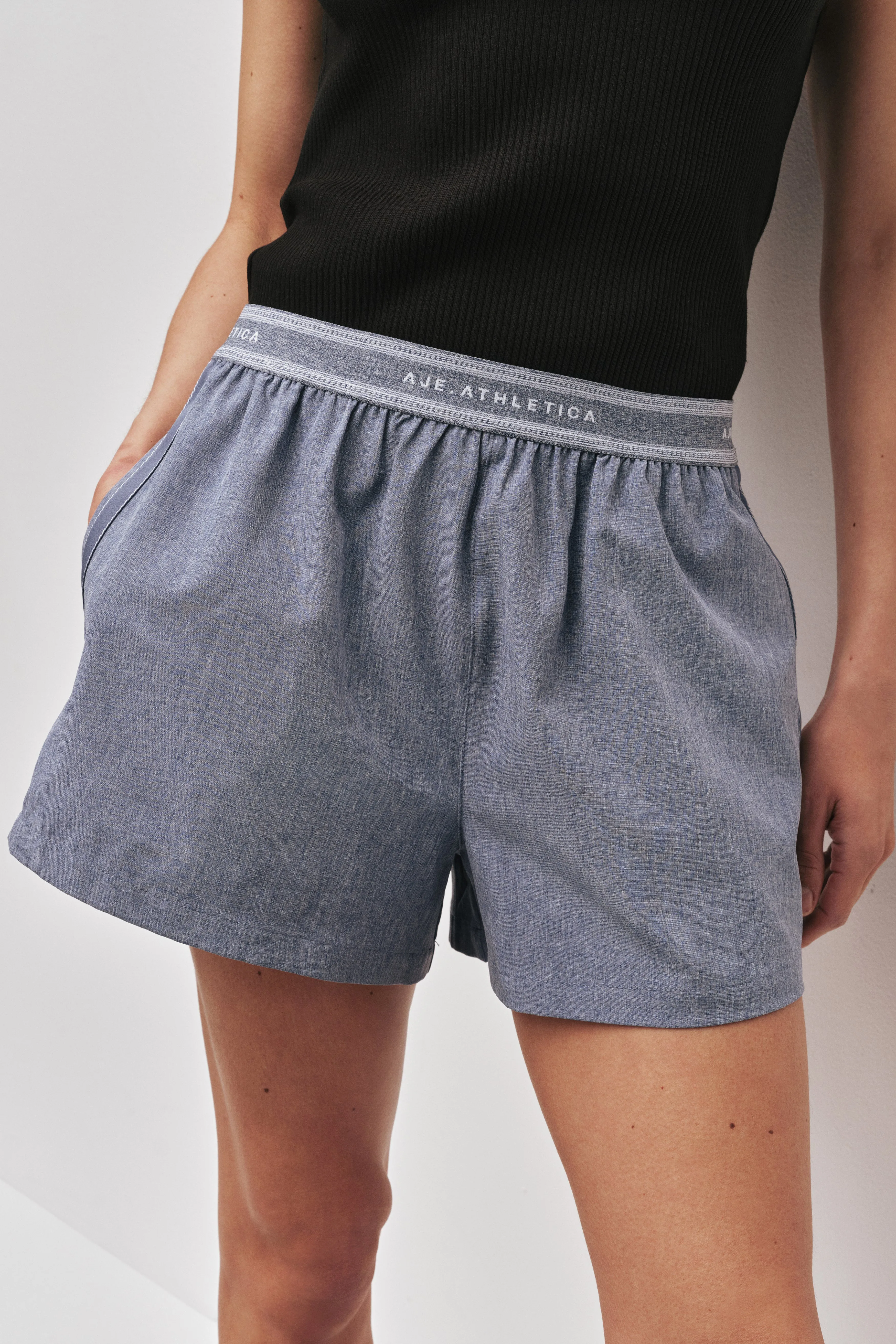 Logo Elastic Spray Short 603 sold by Aje product image thumbnail 4