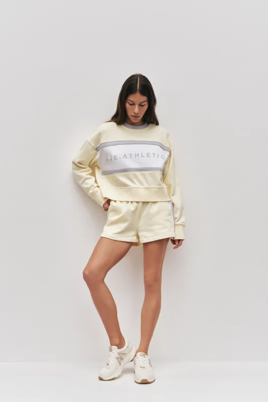 Cropped Logo Crew Jumper 401 sold by Aje