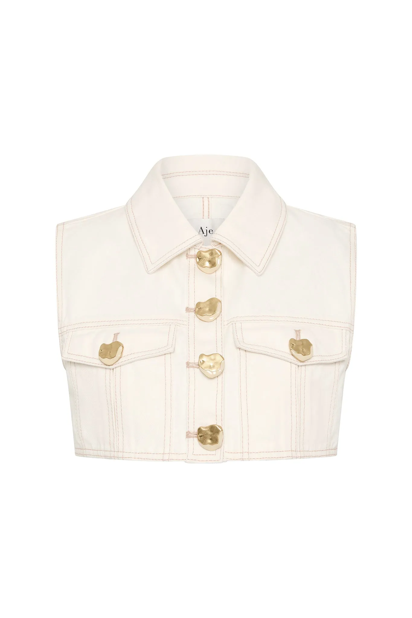 Ivy Denim Cropped Top sold by Aje product image thumbnail 2