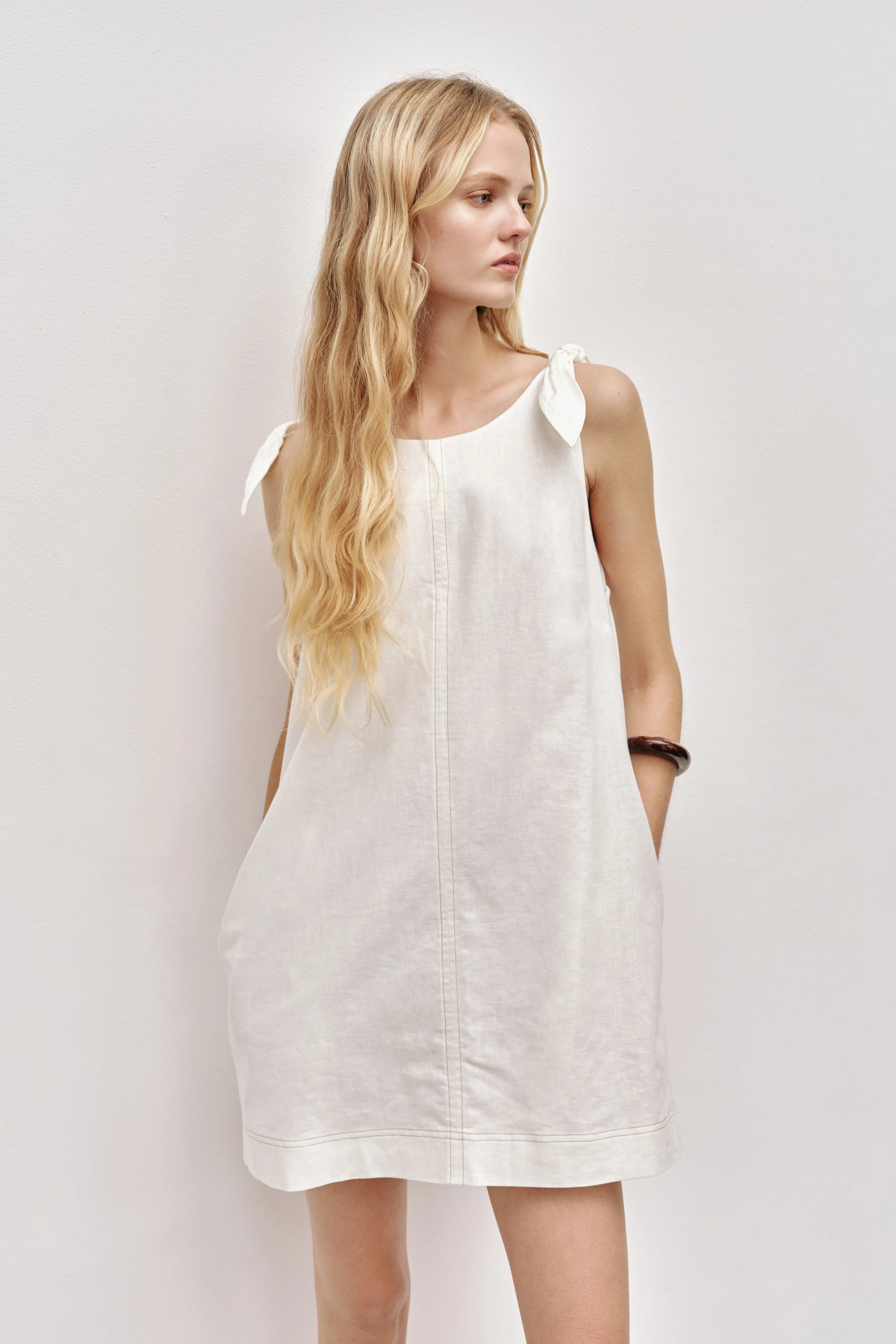 Dessie Tie Mini Dress sold by Aje product image thumbnail 3