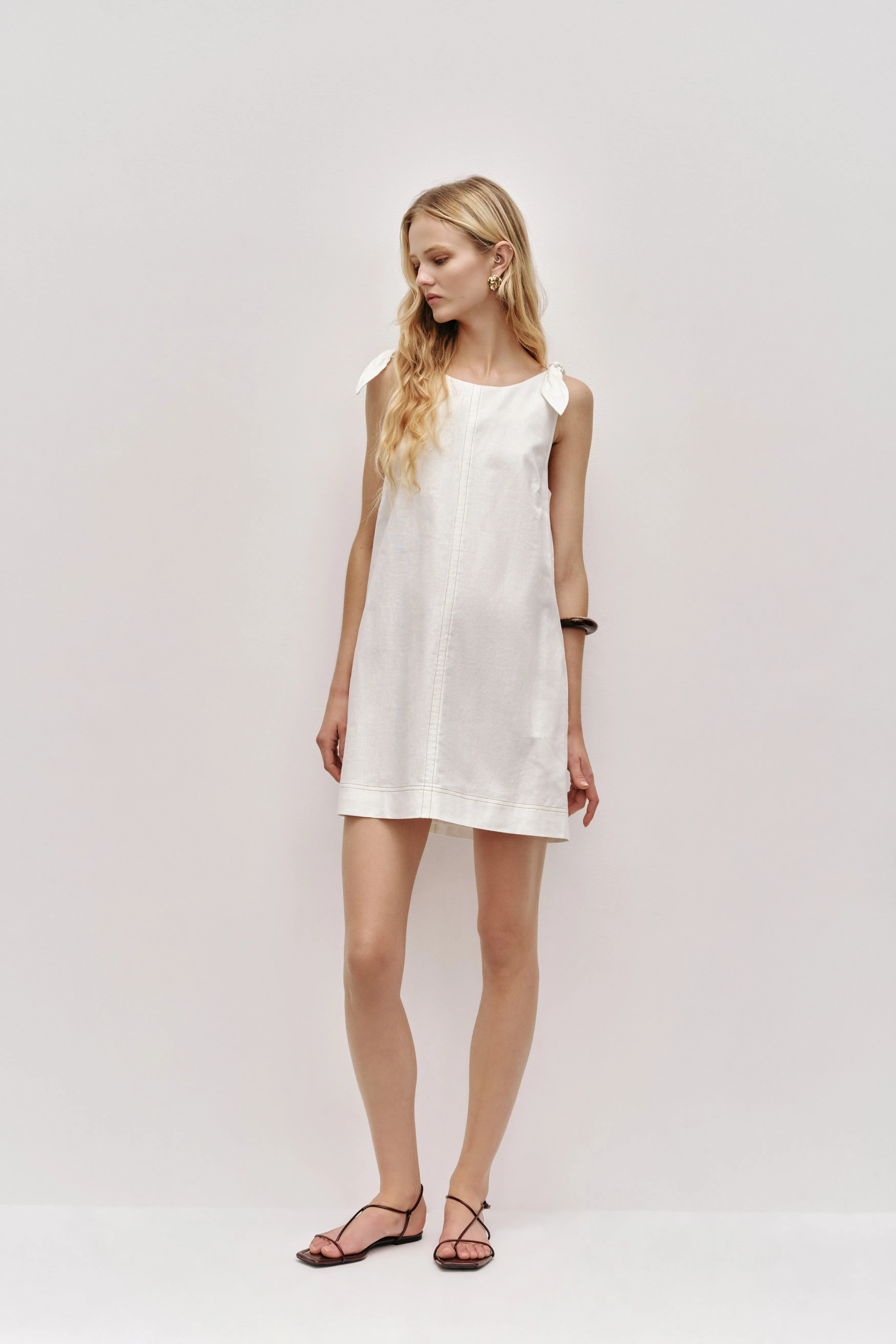 Dessie Tie Mini Dress sold by Aje