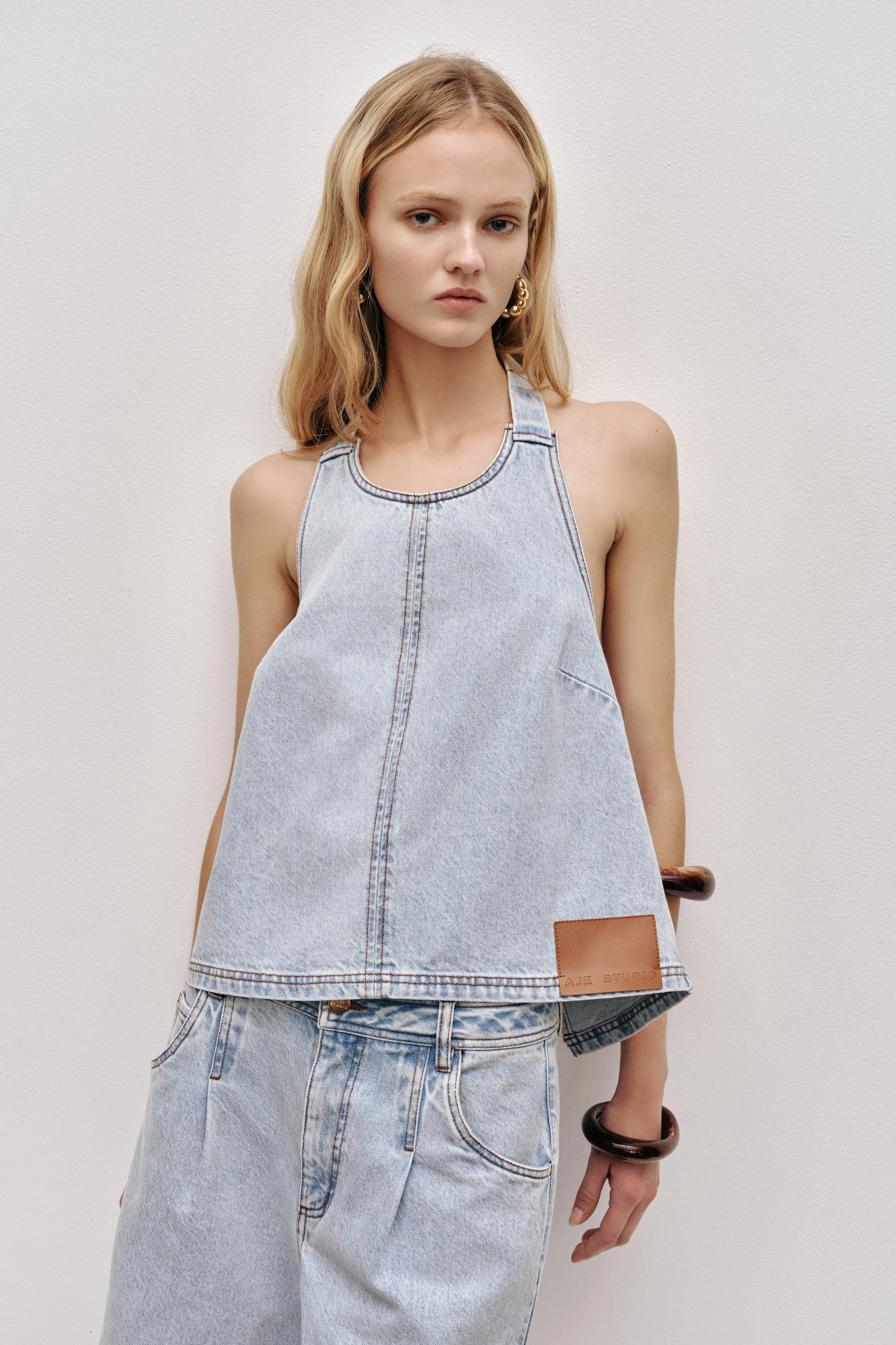 Flynn Denim Halter sold by Aje product image thumbnail 3