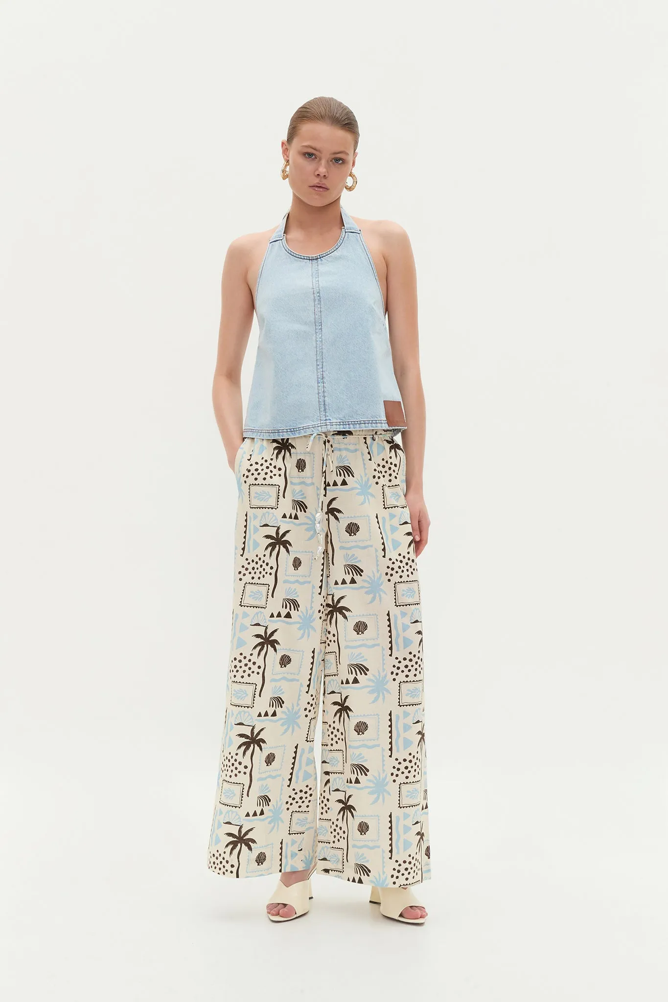 Dessie Belted Relaxed Pant sold by Aje