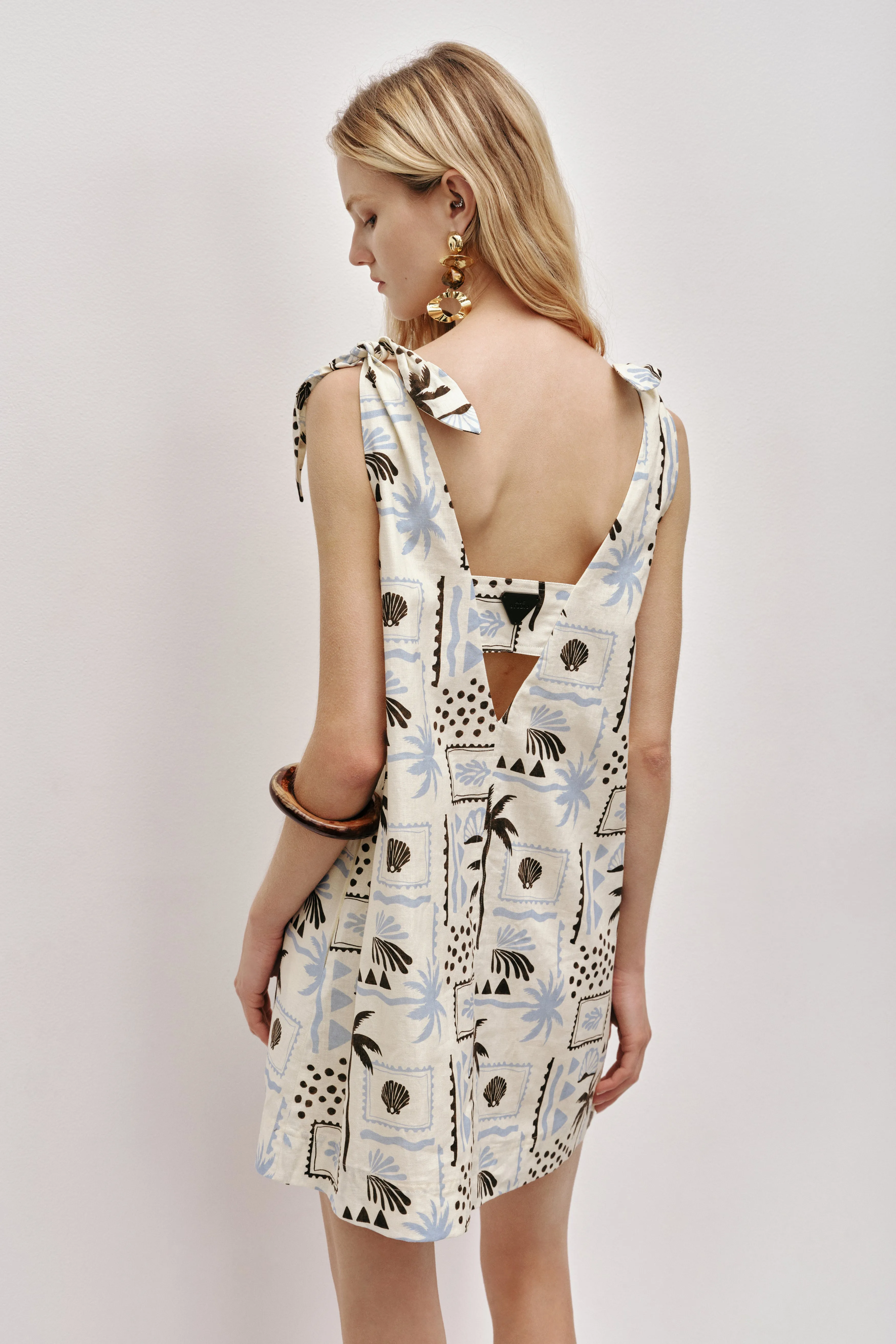 Dessie Tie Mini Dress sold by Aje product image thumbnail 4