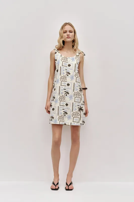 Dessie Tie Mini Dress sold by Aje