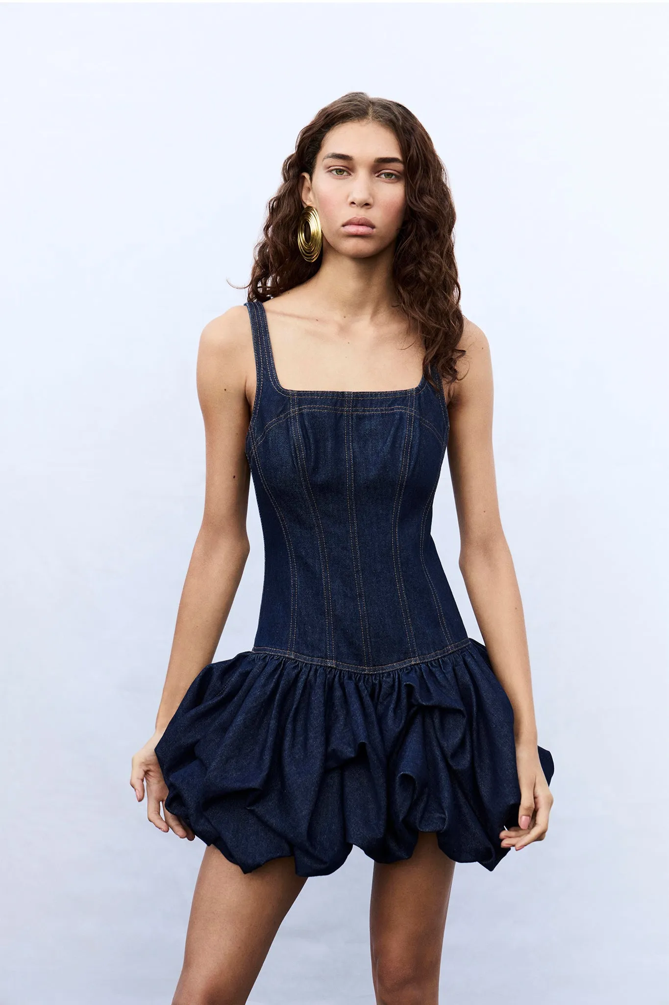 Briar Denim Mini Dress sold by Aje product image thumbnail 2