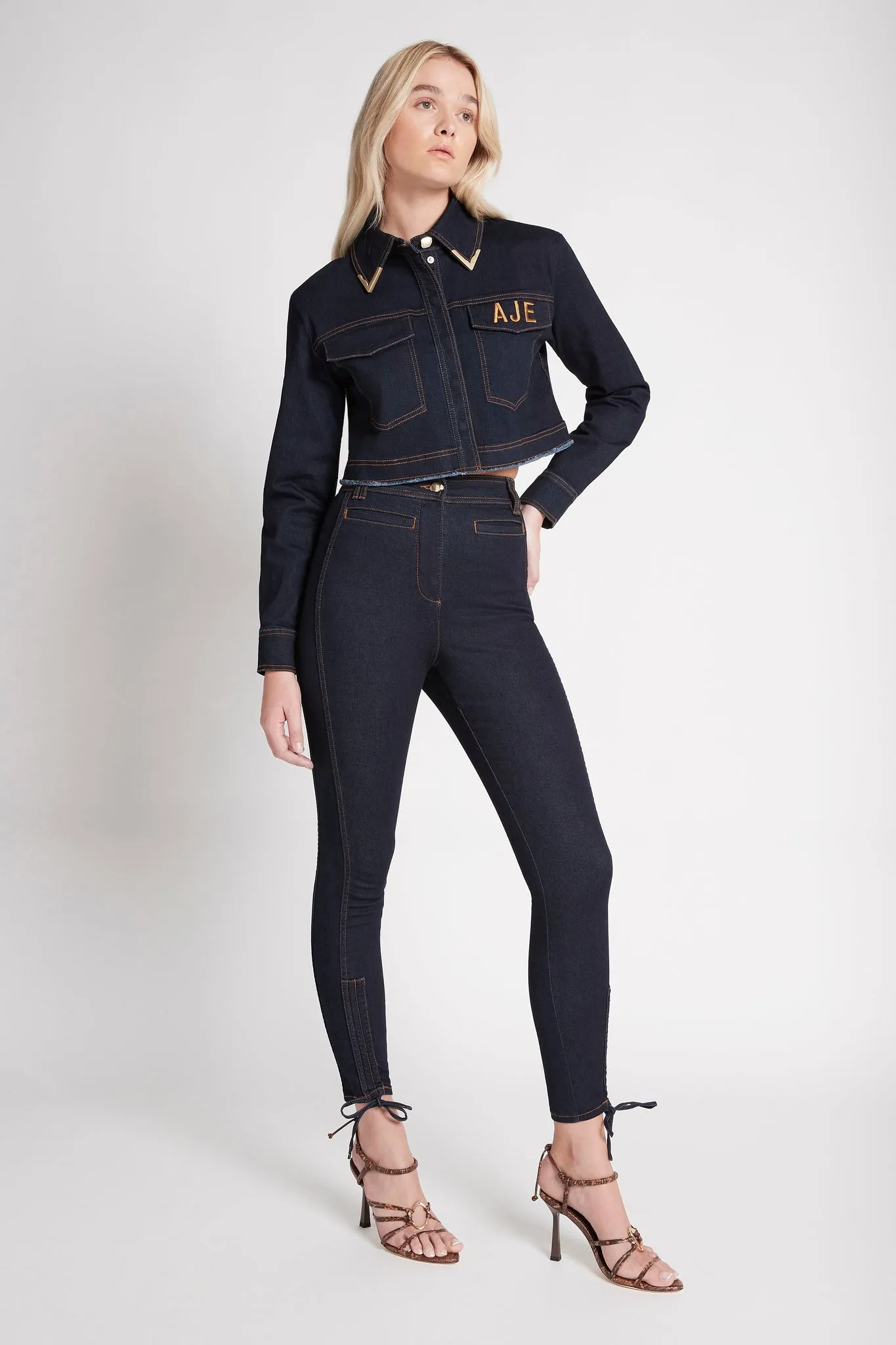 Sagrada Drawstring Denim Pant sold by Aje product image thumbnail 3