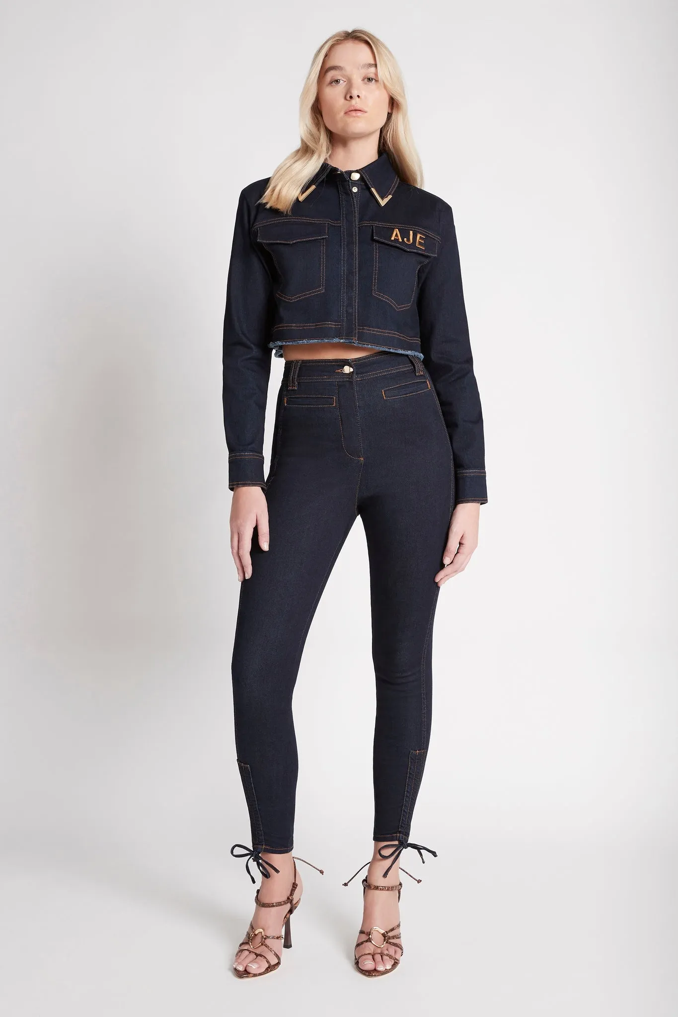 Sagrada Drawstring Denim Pant sold by Aje