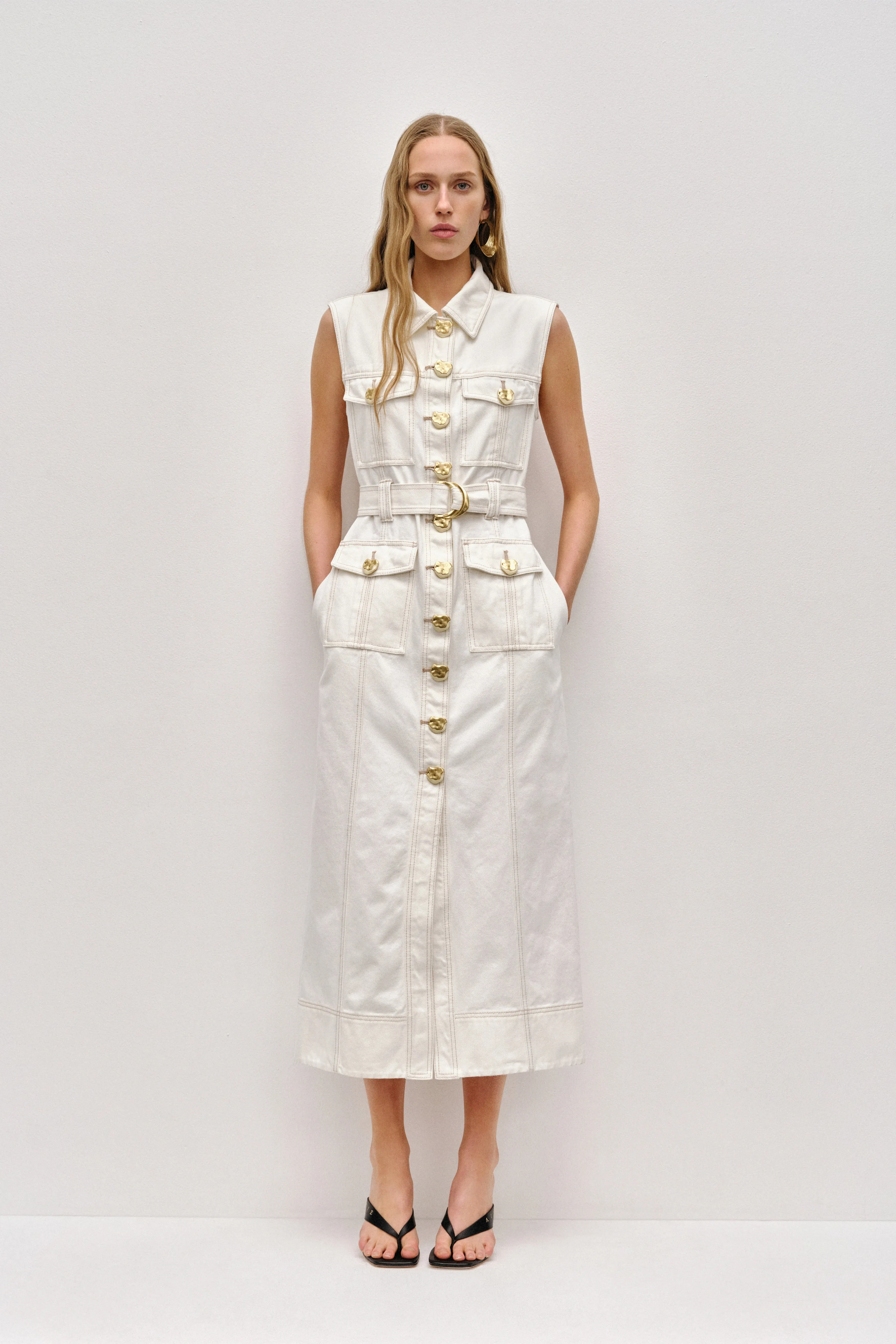 Ivy Denim Midi Dress sold by Aje