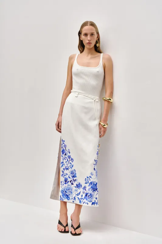Layla Midi Skirt sold by Aje