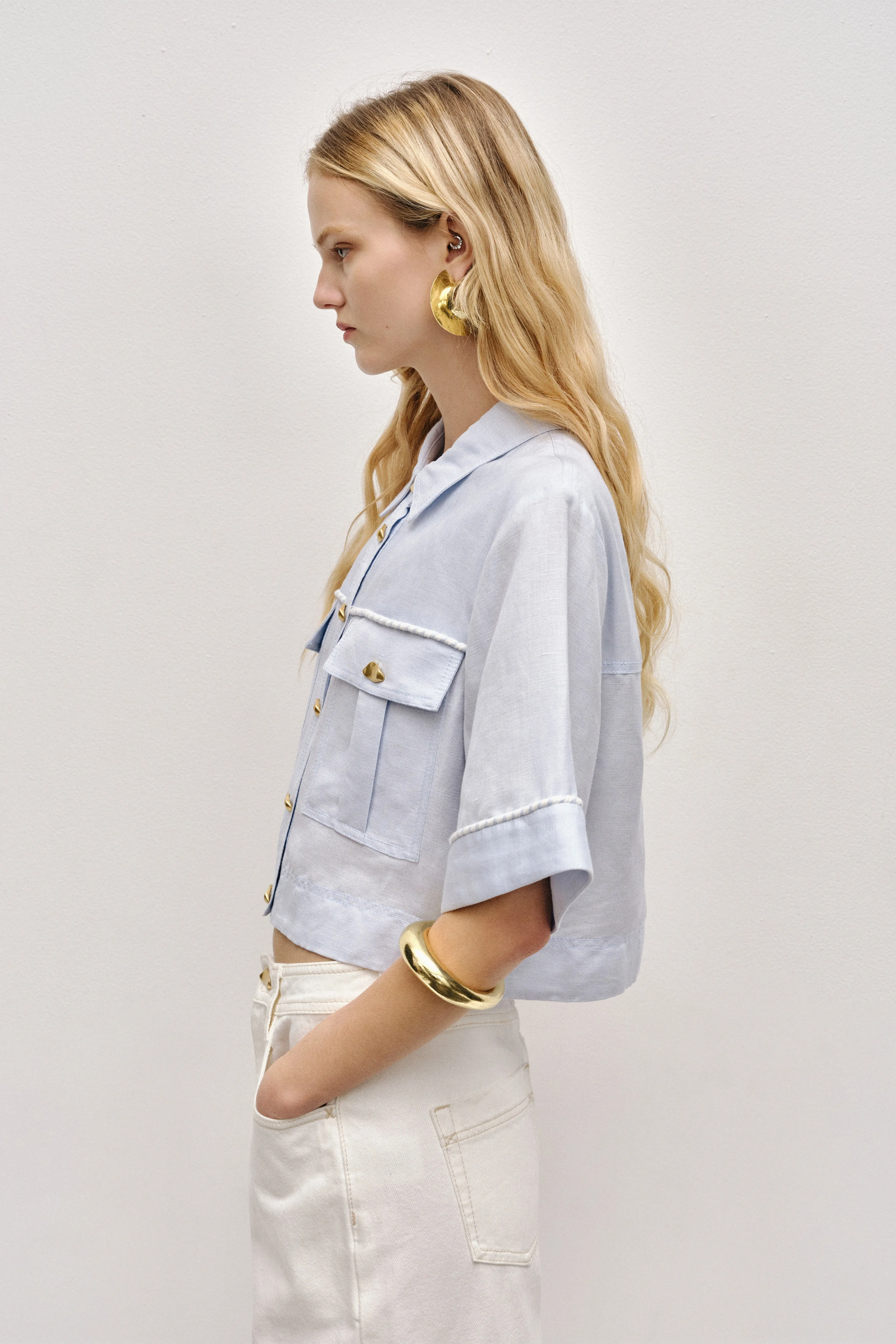 Auden Crop Shirt sold by Aje product image thumbnail 4
