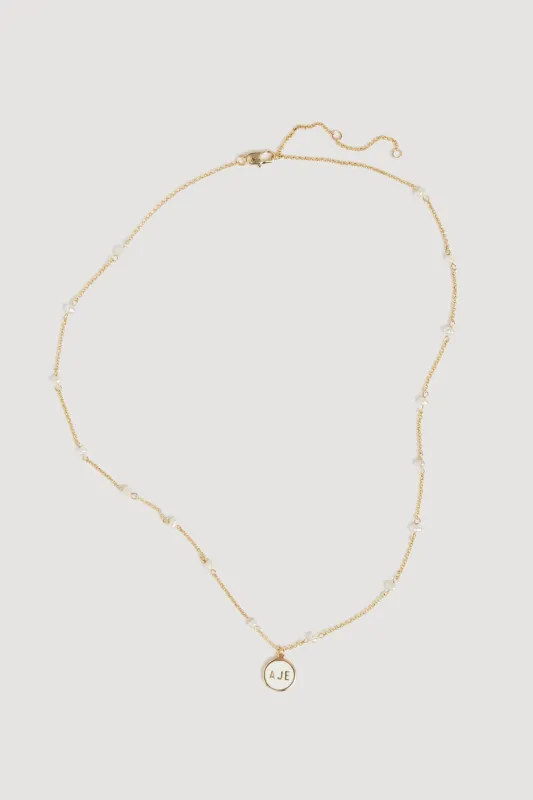 Vista Pearl Necklace sold by Aje