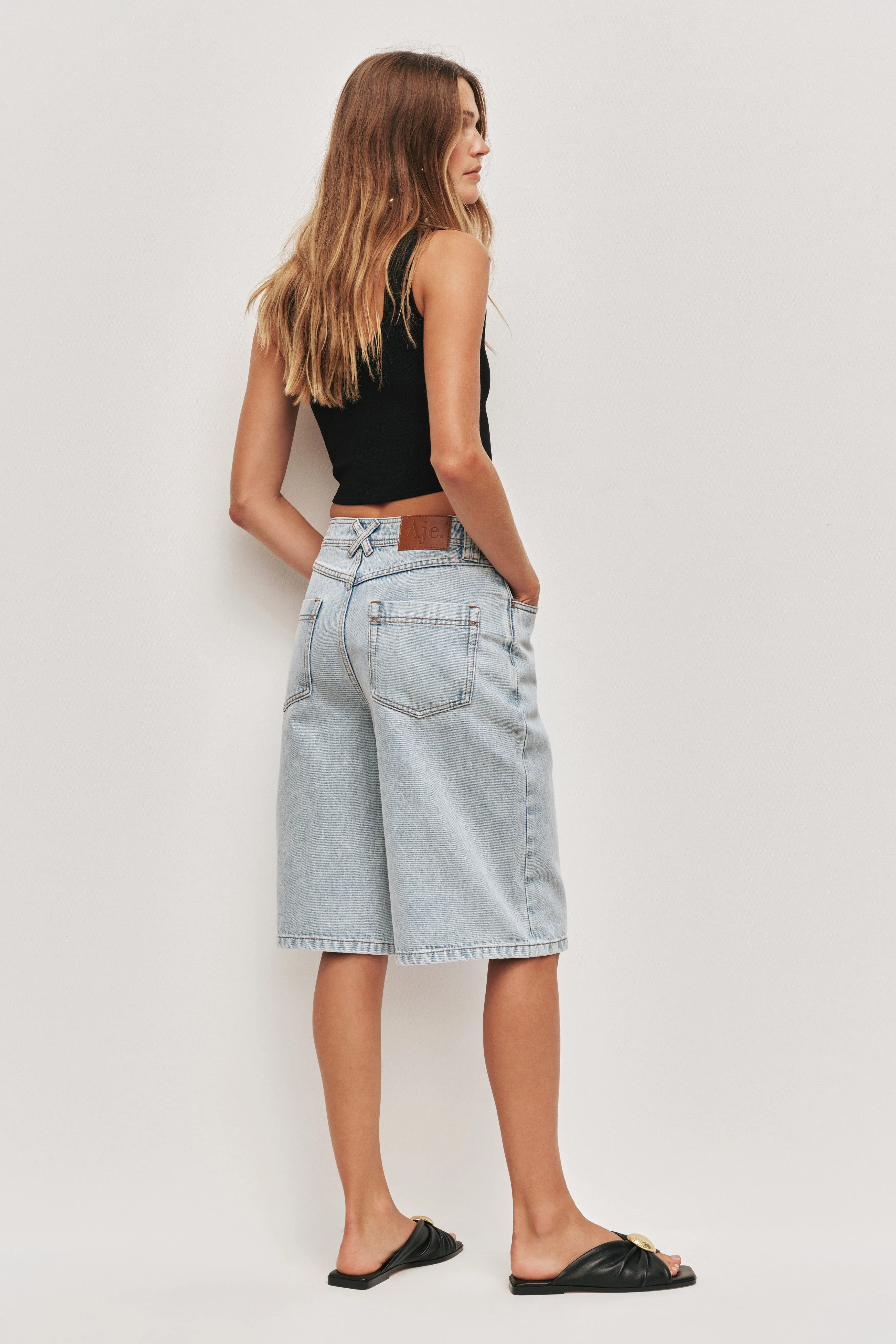 Marlow Denim Bermuda Short sold by Aje product image thumbnail 5