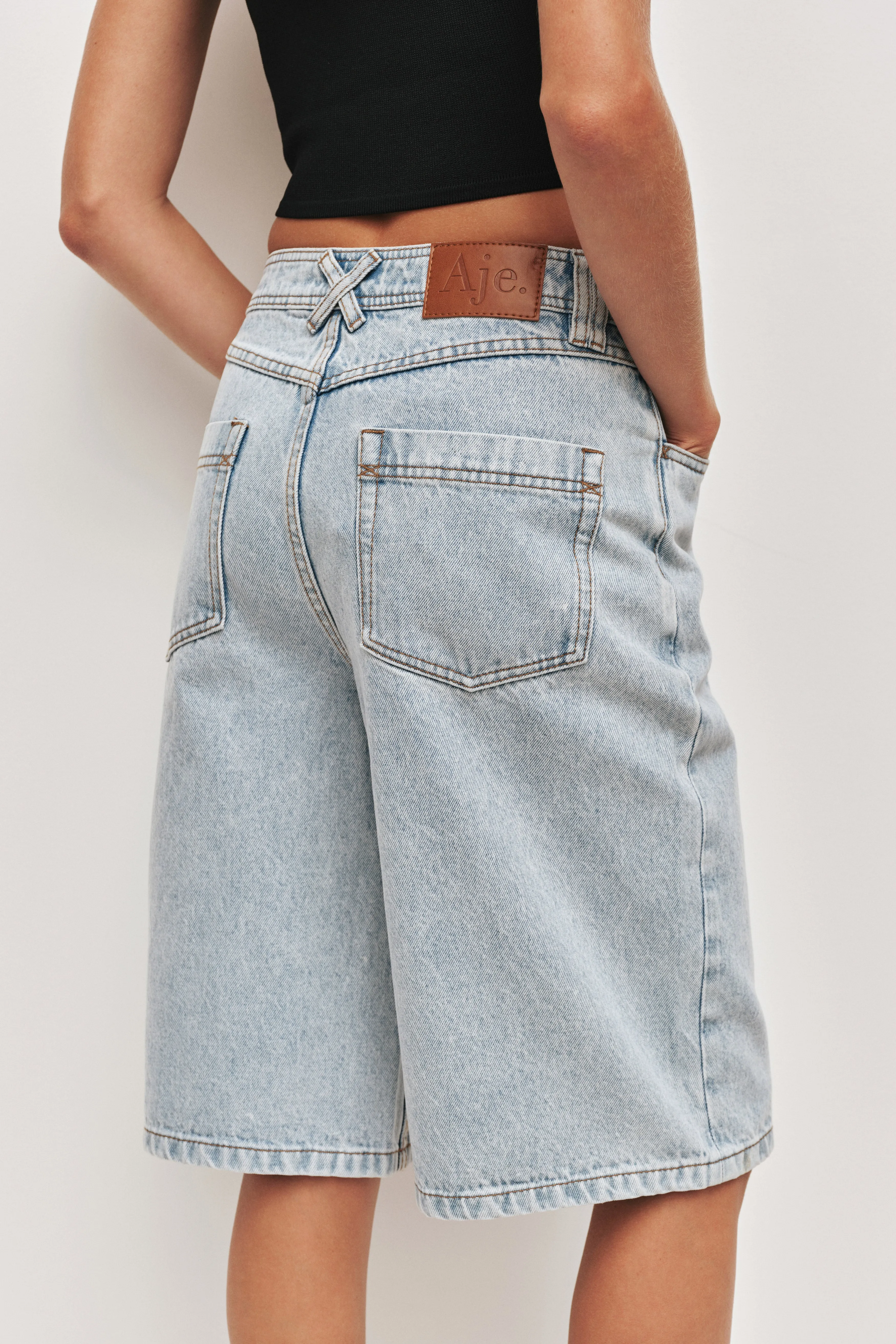 Marlow Denim Bermuda Short sold by Aje product image thumbnail 4