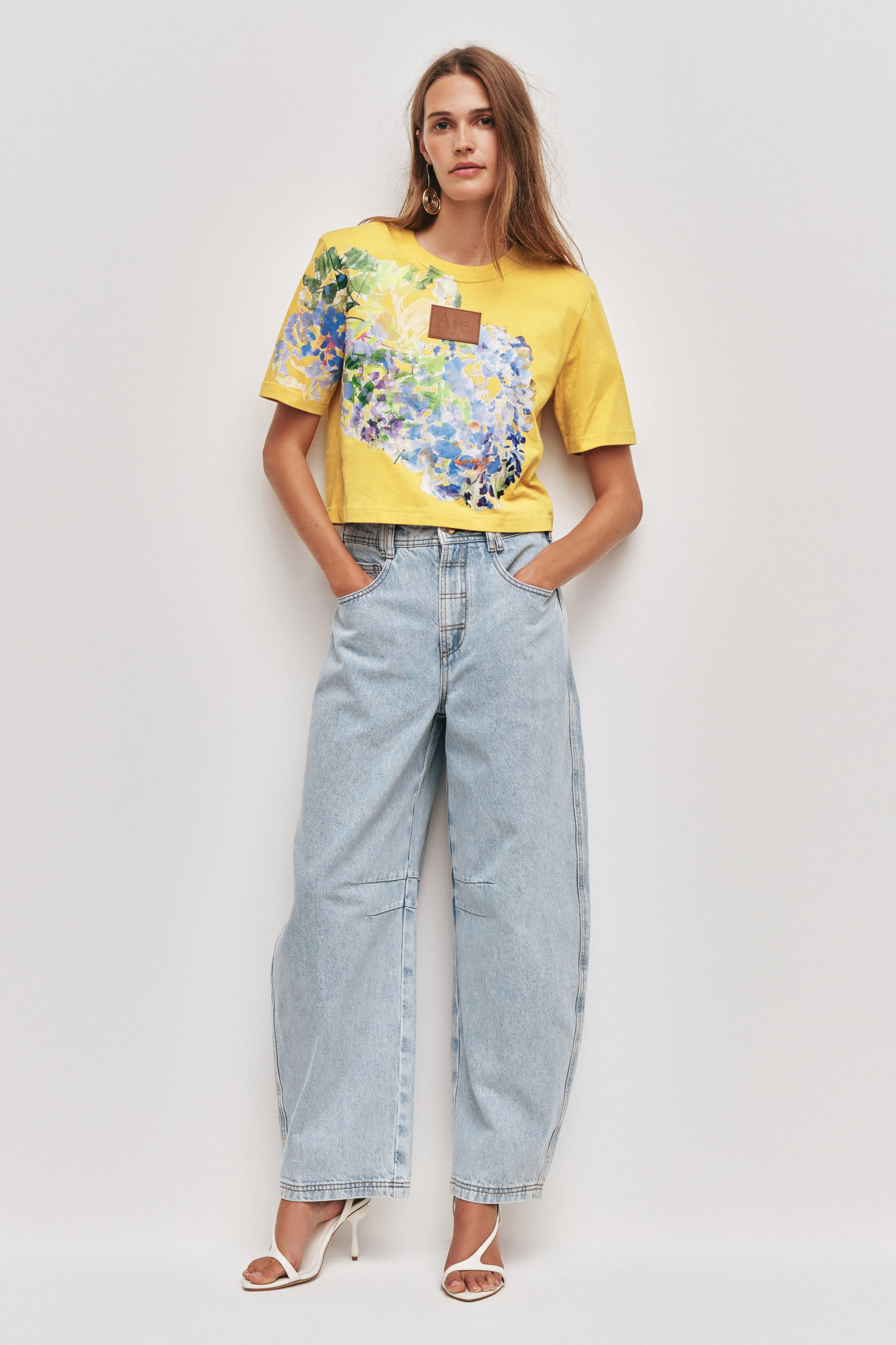 Lavandula Cropped Tee sold by Aje