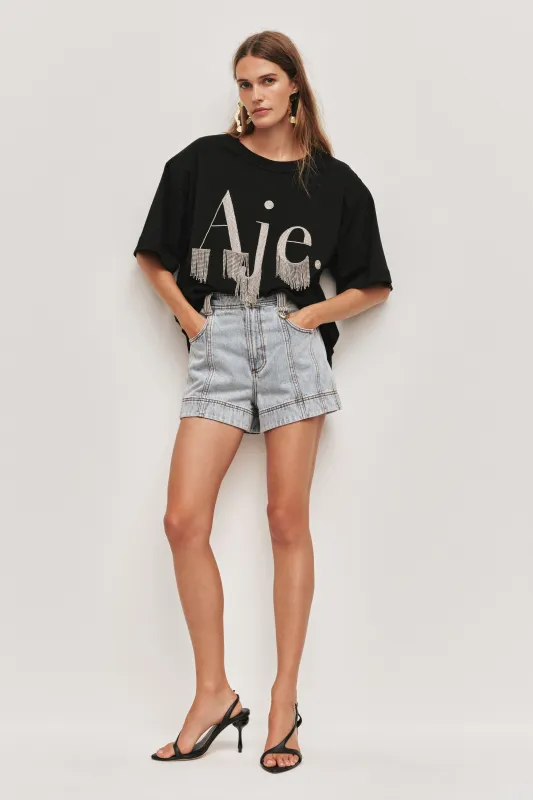 Blaise Denim Short sold by Aje