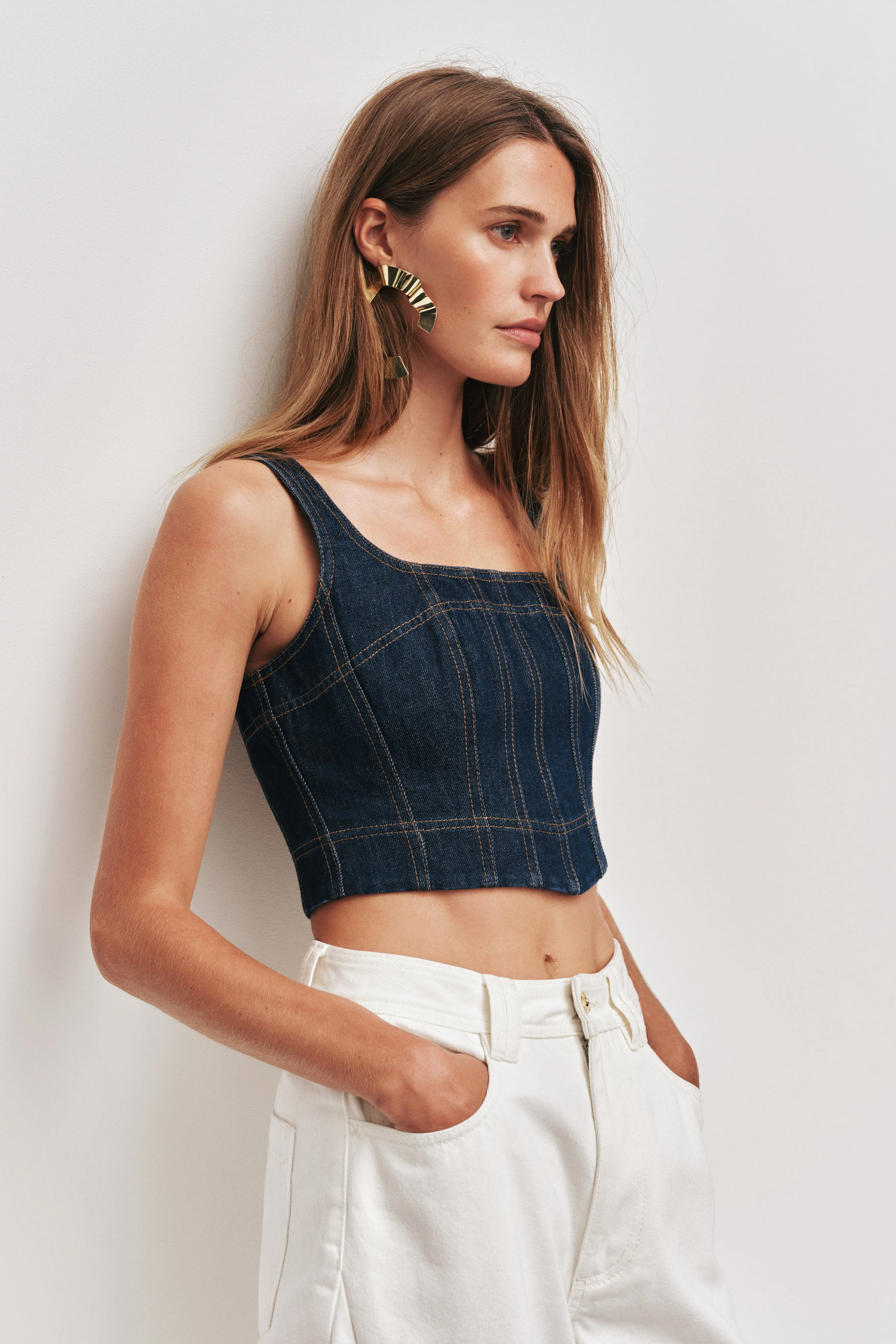 Briar Denim Bustier sold by Aje product image thumbnail 3