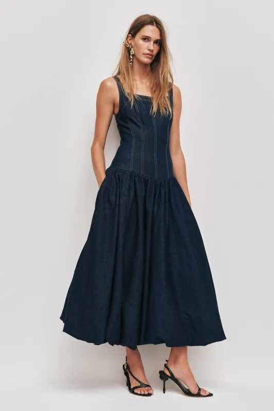 Briar Denim Midi Dress sold by Aje