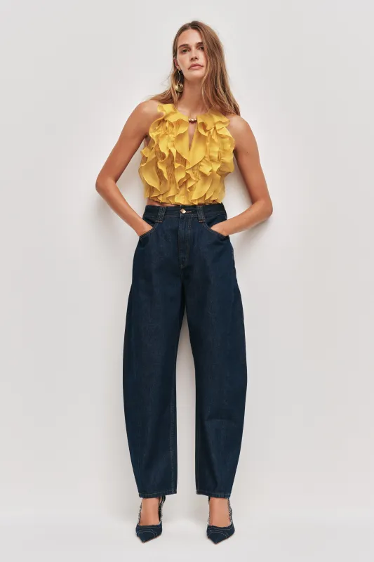 Stevie Barrel Ankle Jean sold by Aje