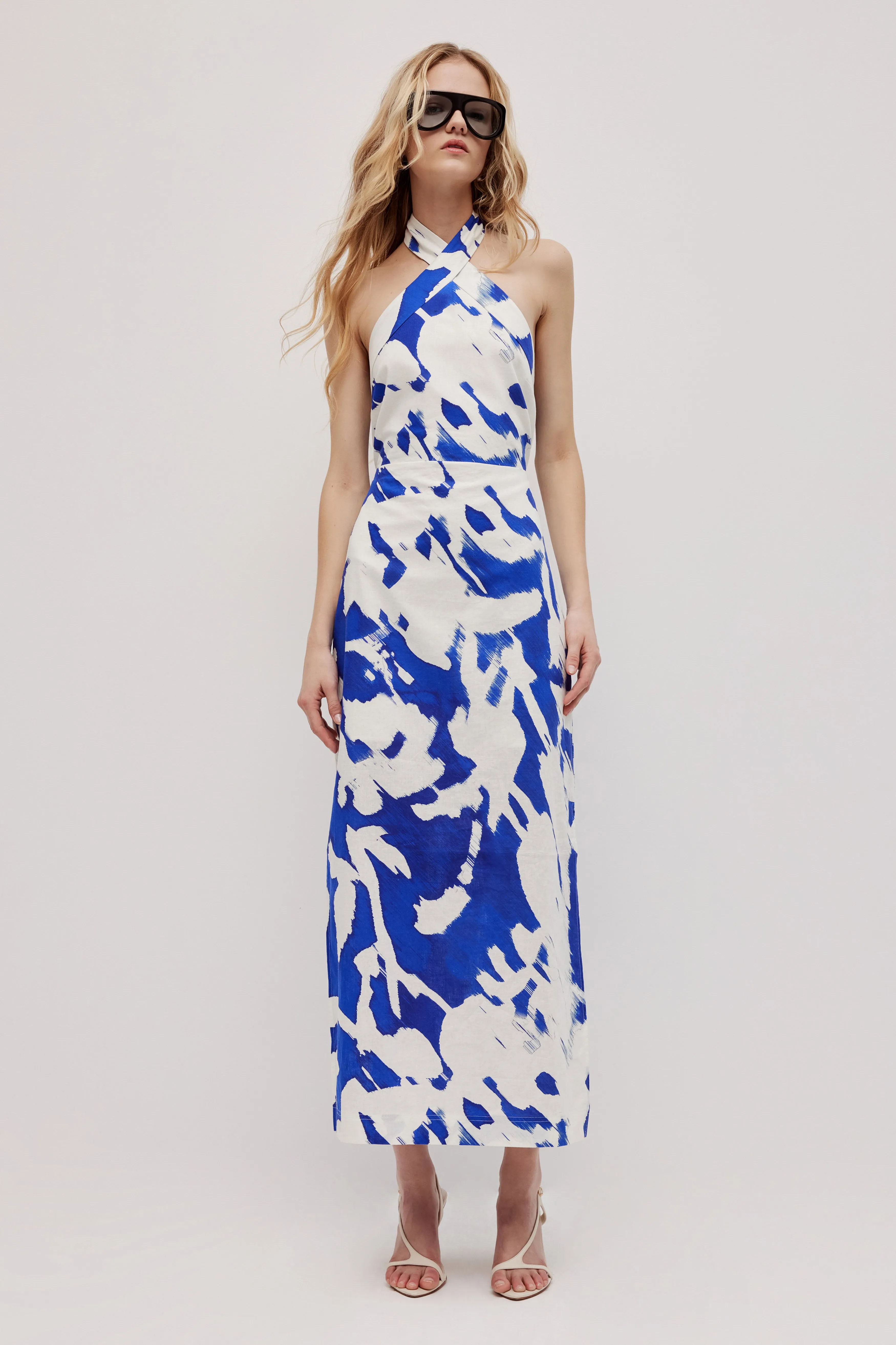 Mireya Halter Midi Dress sold by Aje