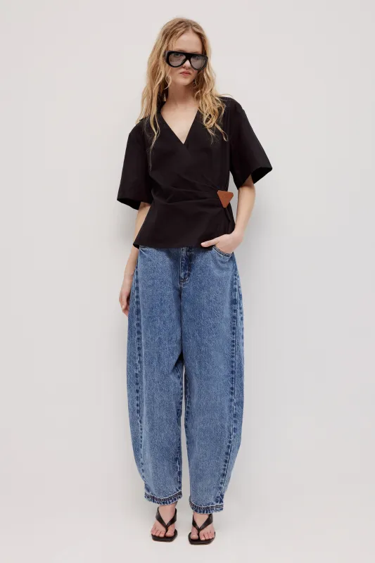 Sable Wrap Shirt sold by Aje