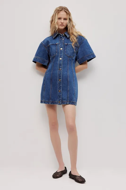 Zella Panelled Shirt Dress sold by Aje