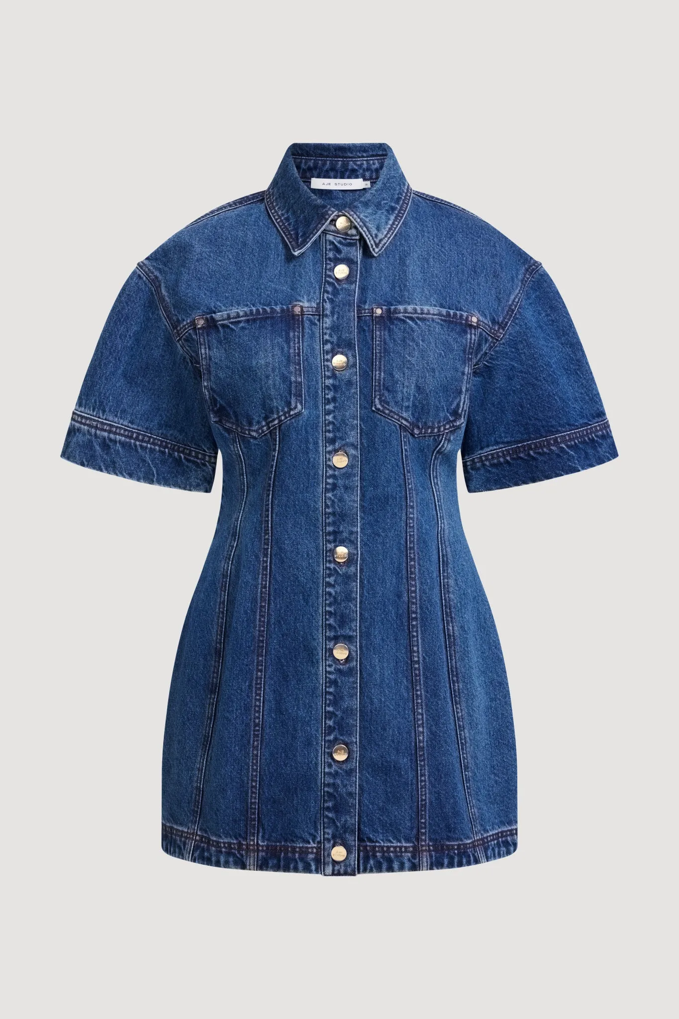 Zella Panelled Shirt Dress sold by Aje product image thumbnail 2