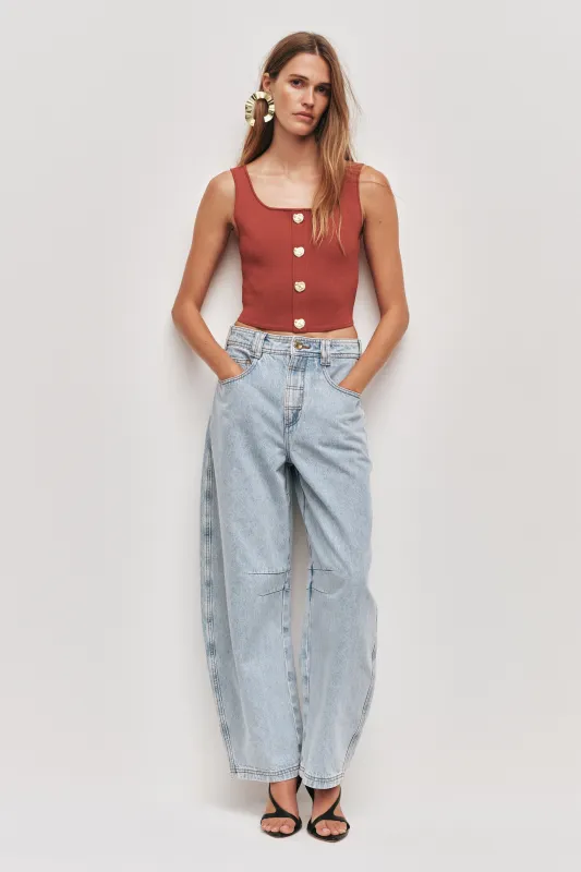 Carina Knit Tank sold by Aje