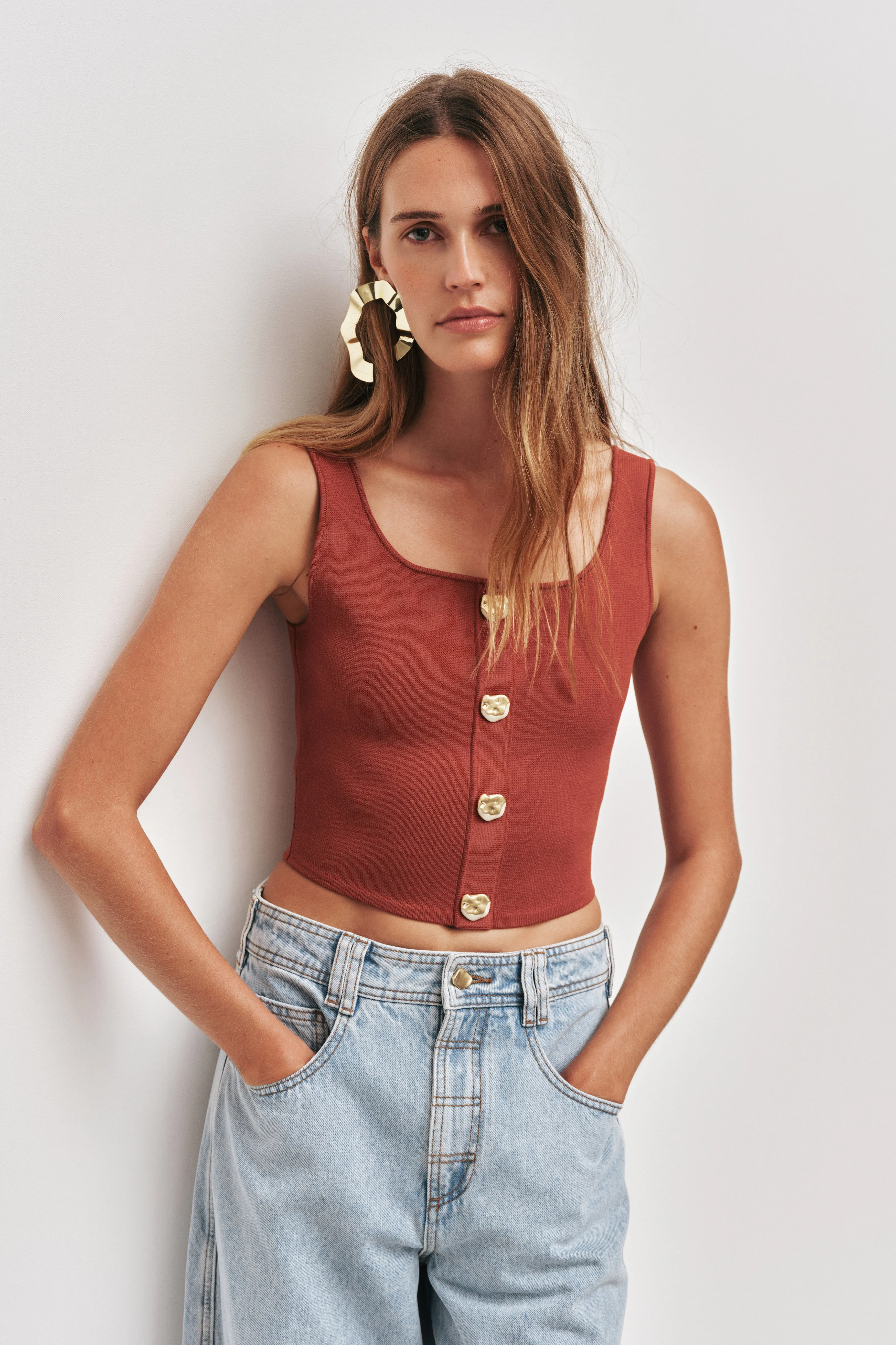 Carina Knit Tank sold by Aje product image thumbnail 3