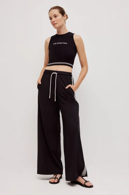 Crop Knit Logo Tank 135 sold by Aje