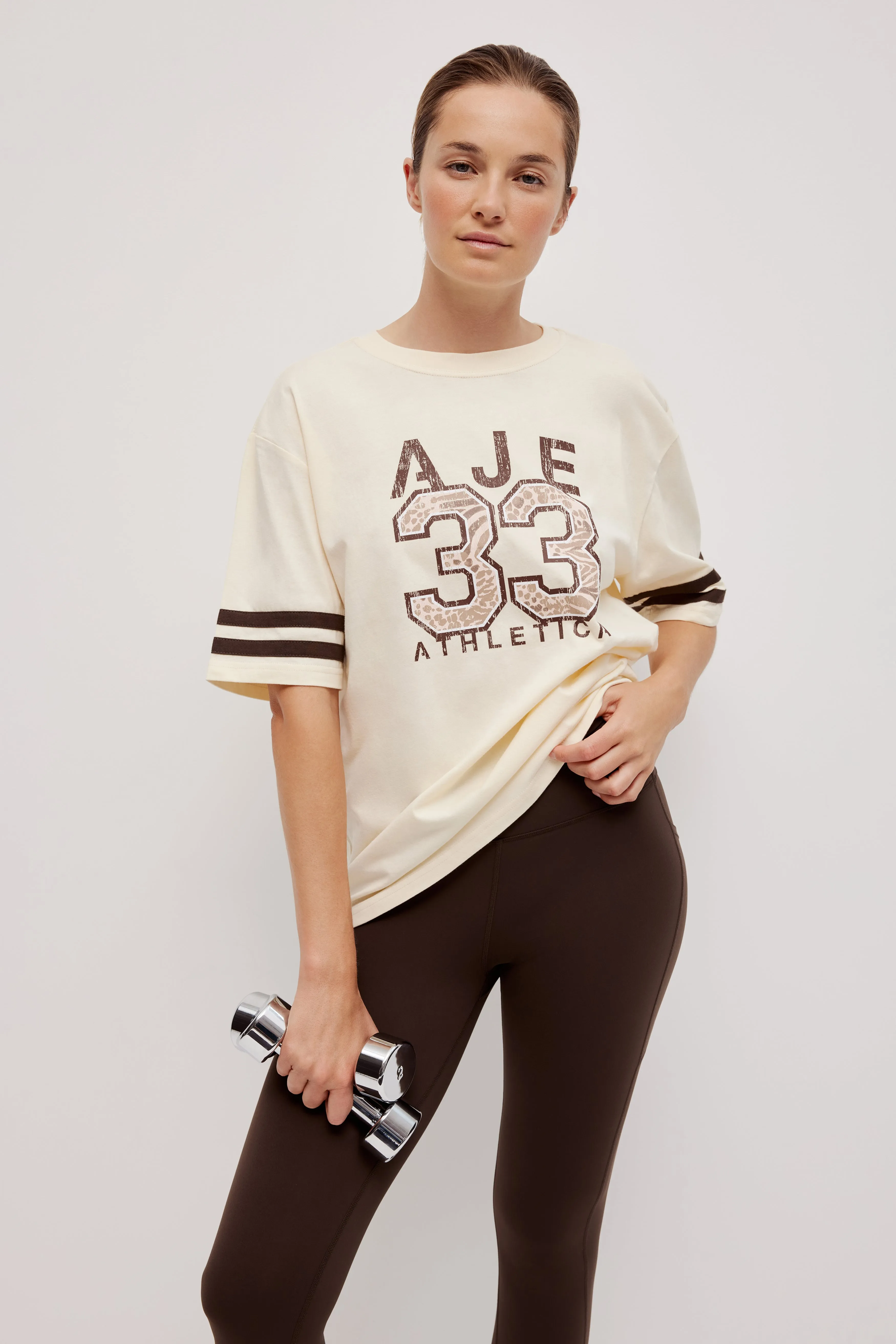 Wild Varsity Tee 102 sold by Aje product image thumbnail 3
