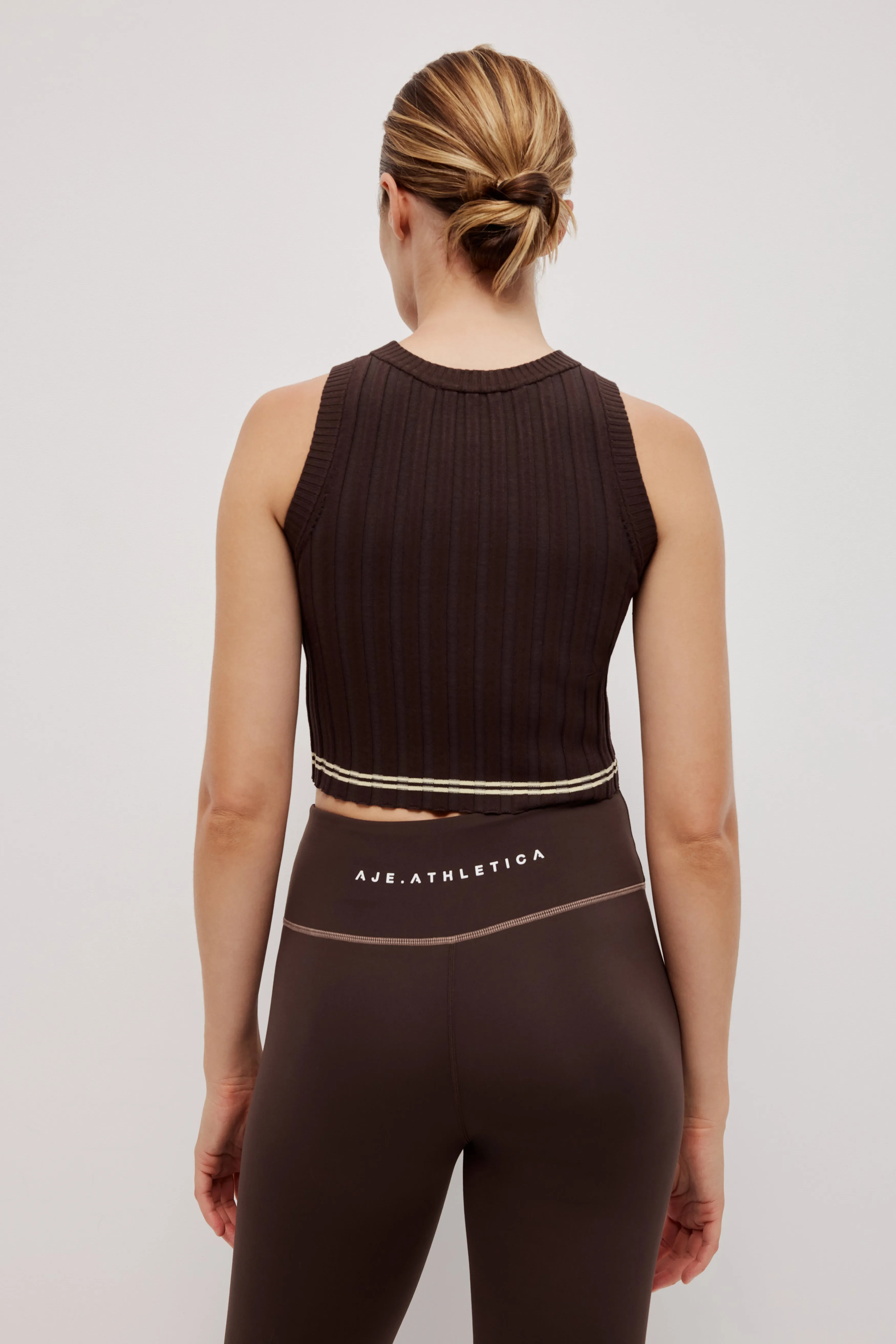 Crop Knit Logo Tank 135 sold by Aje product image thumbnail 5