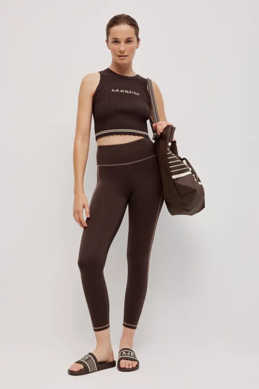 Crop Knit Logo Tank 135 sold by Aje