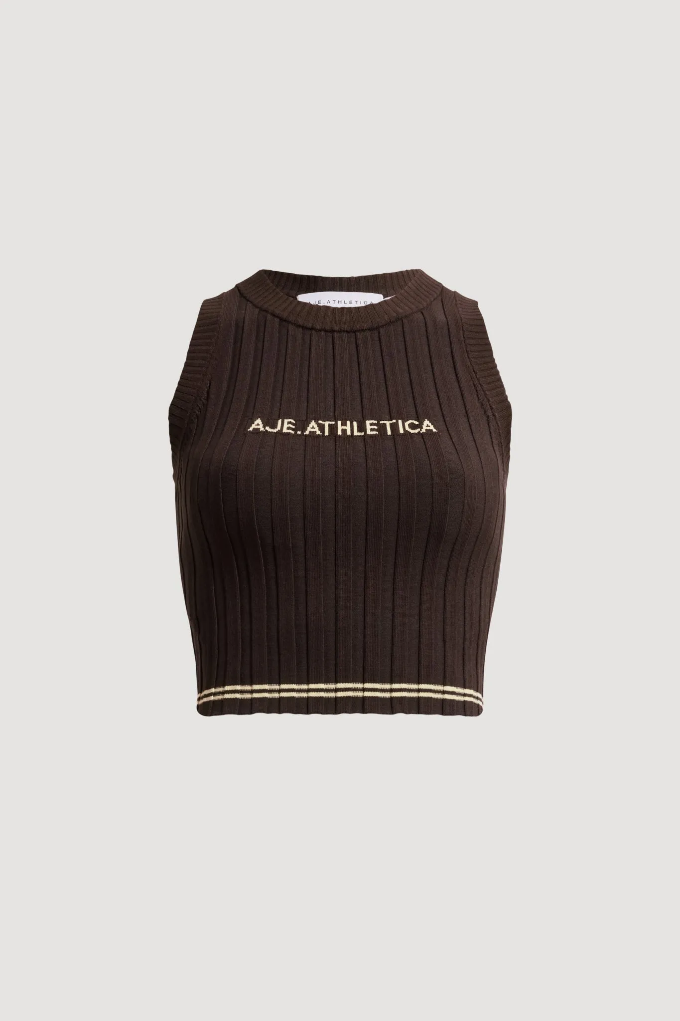 Crop Knit Logo Tank 135 sold by Aje product image thumbnail 2