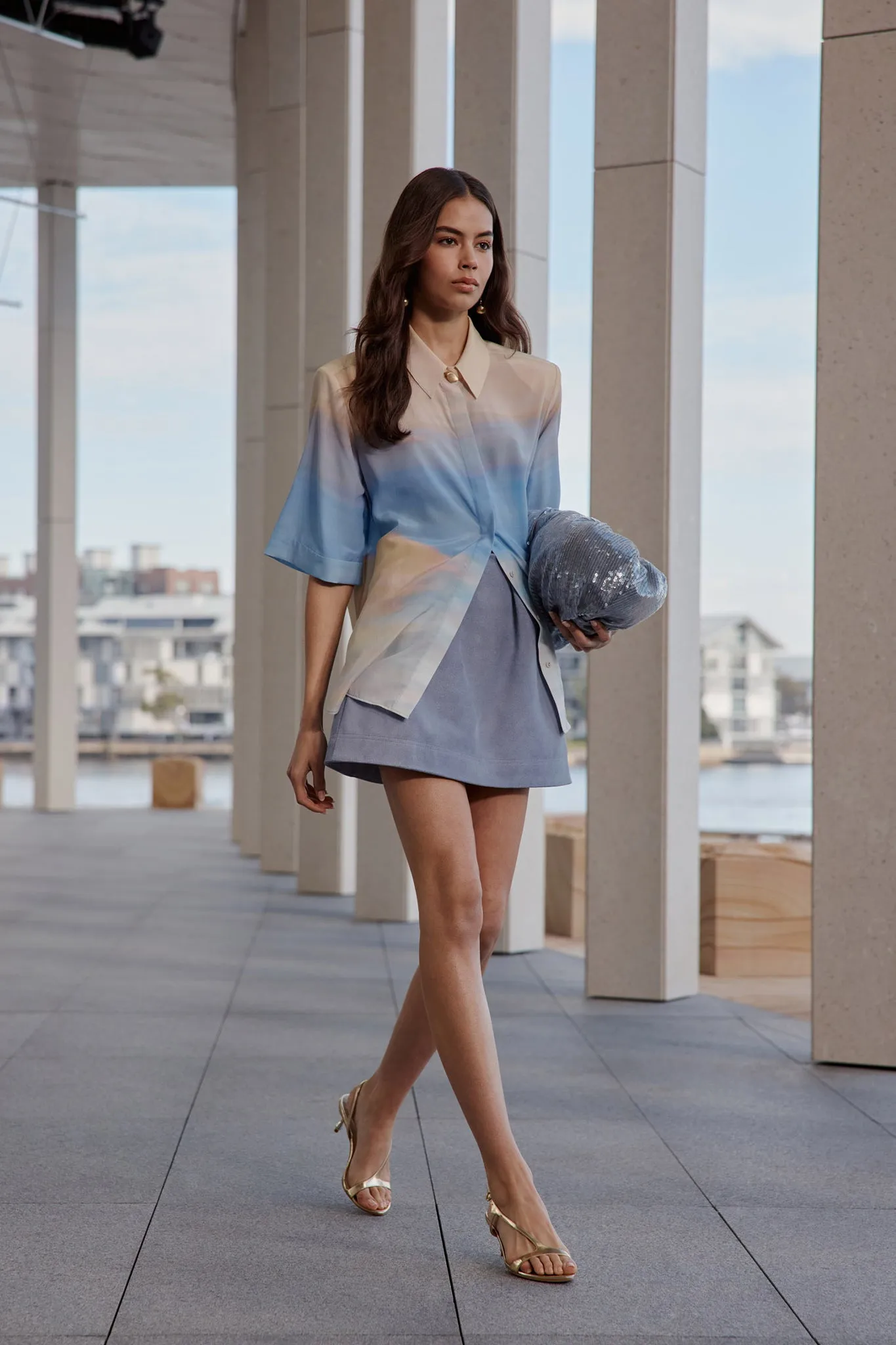 Avalon Short Sleeve Silk Shirt sold by Aje product image thumbnail 2