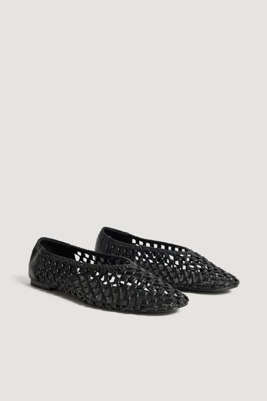 Perlie Woven Ballet Flat sold by Aje
