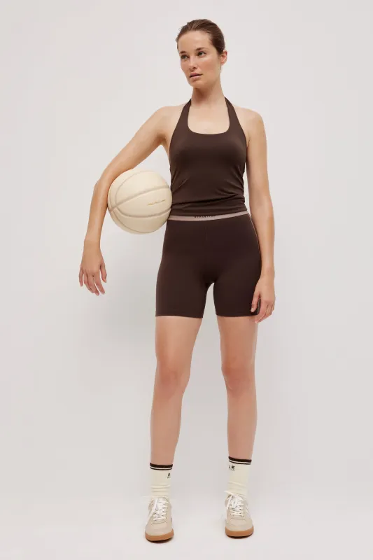 Contrast Mid Length Bike Short 601 sold by Aje