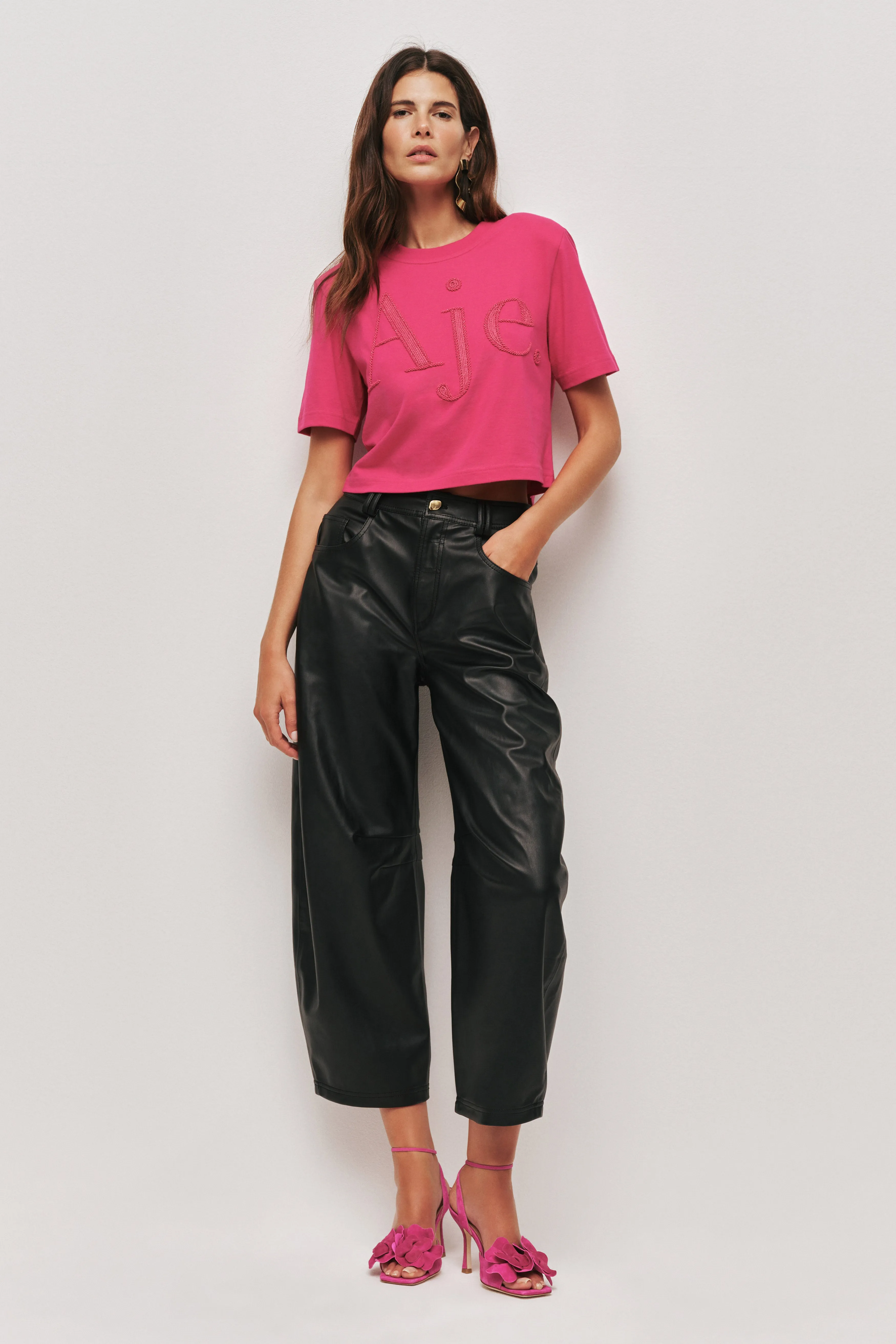 Ina Cropped Tee sold by Aje