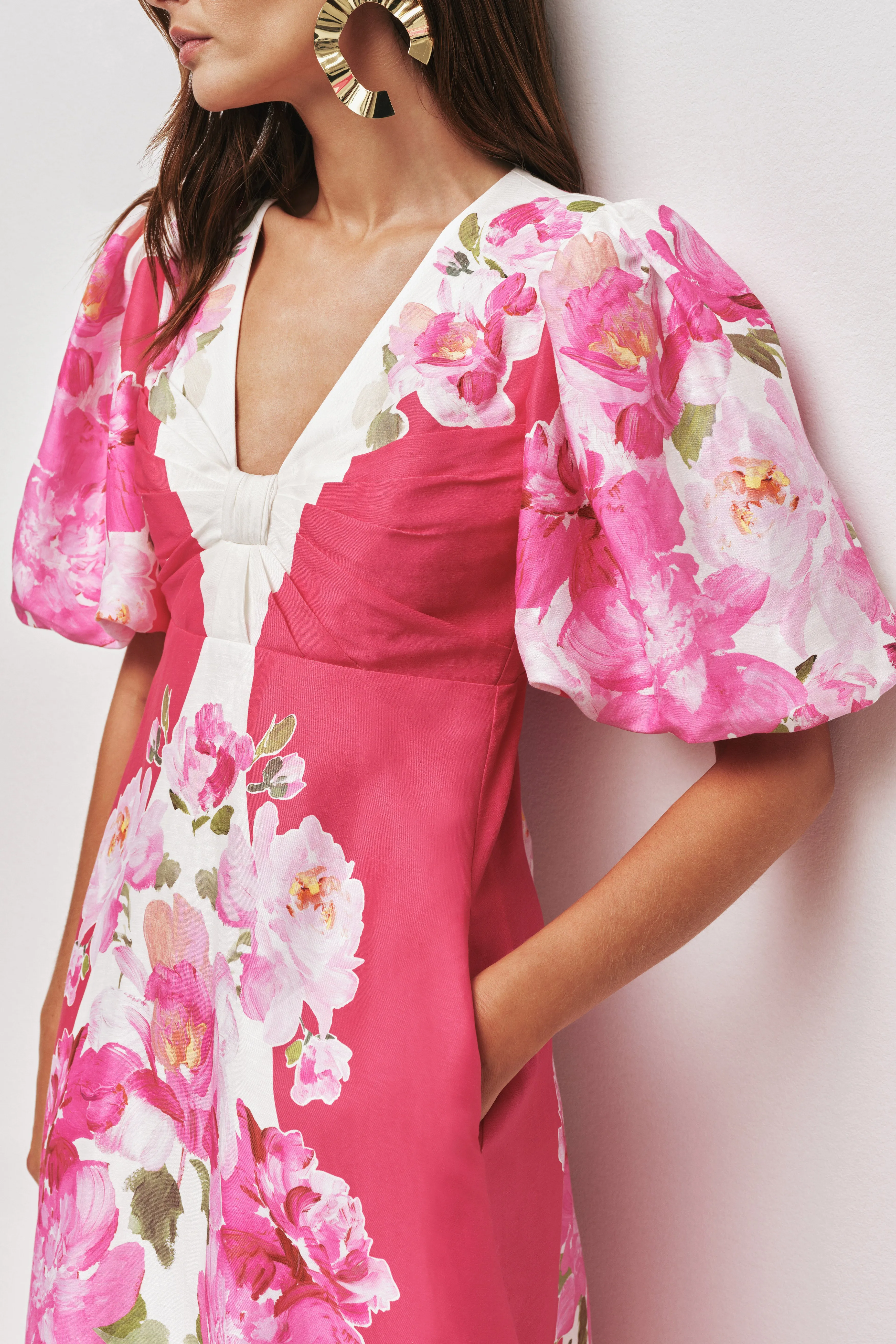 Overflow Knotted Midi Dress sold by Aje product image thumbnail 4